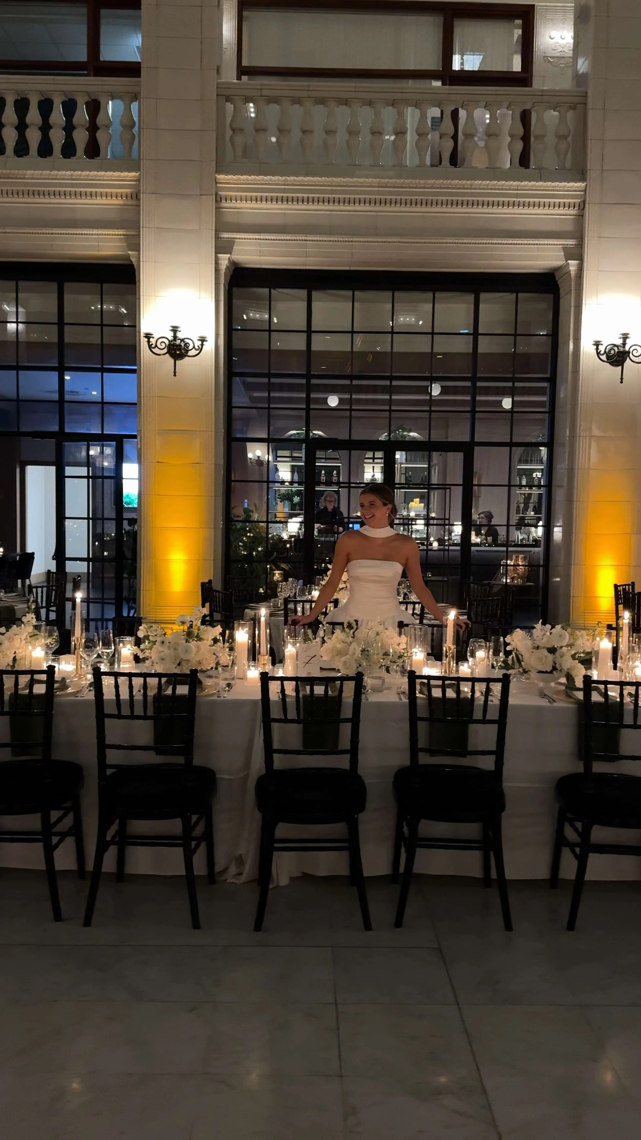 Wedding Reception Decor | Wedding Content Creation Client at The Exchange Chicago