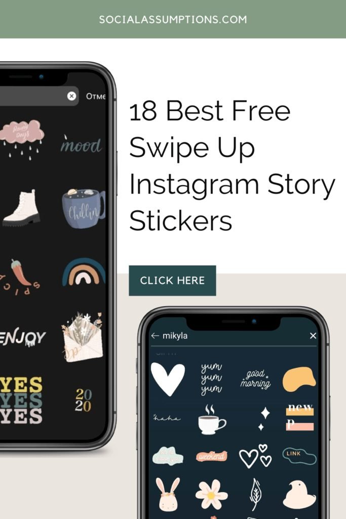 18 Best Free Swipe Up Instagram Story Stickers — Social Assumption