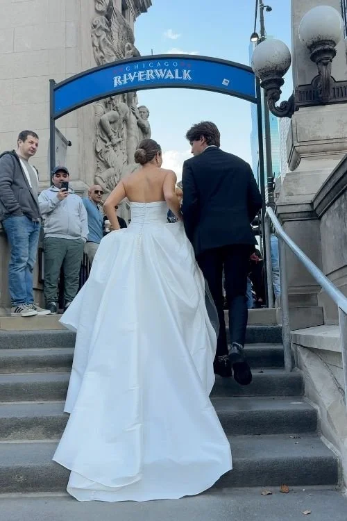Chicago Riverwalk Wedding Portraits