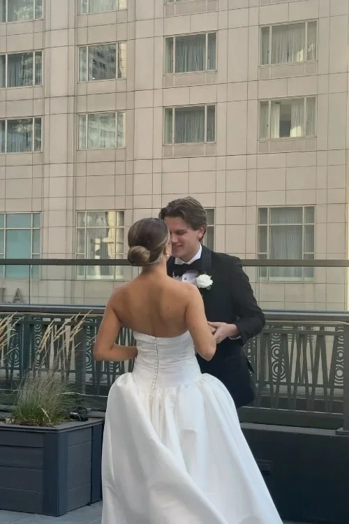 G&J Chicago Wedding First Look