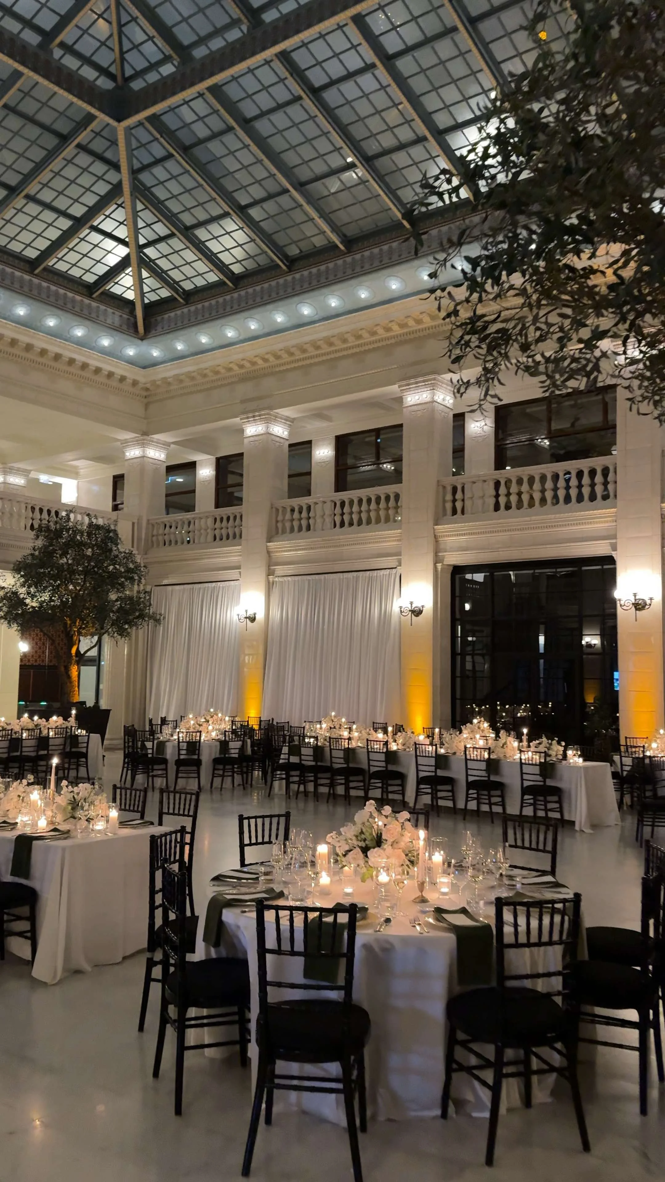 Wedding Reception Decor | Wedding Content Creation Client at The Exchange Chicago