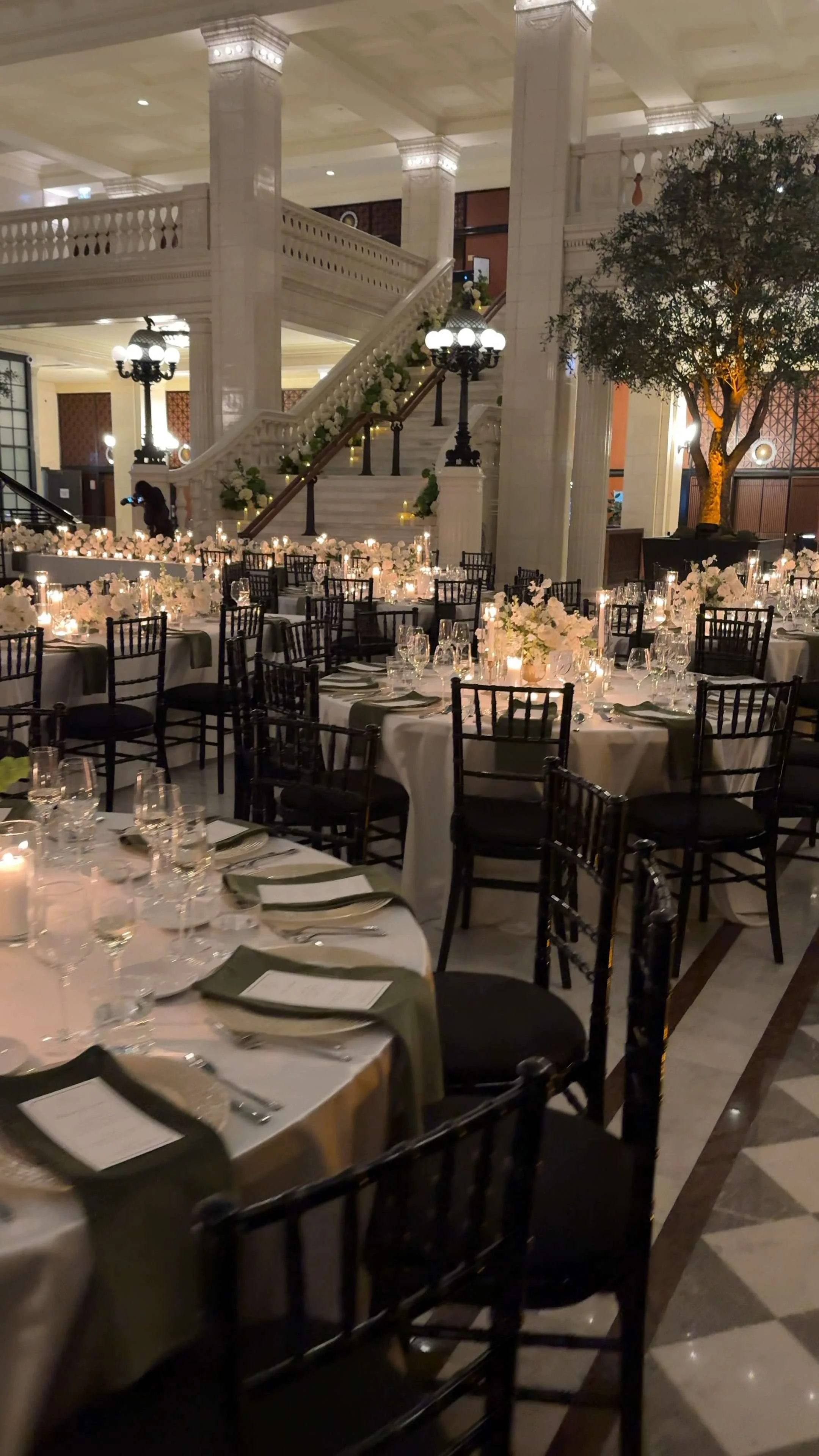 Wedding Reception Decor | Wedding Content Creation Client at The Exchange Chicago