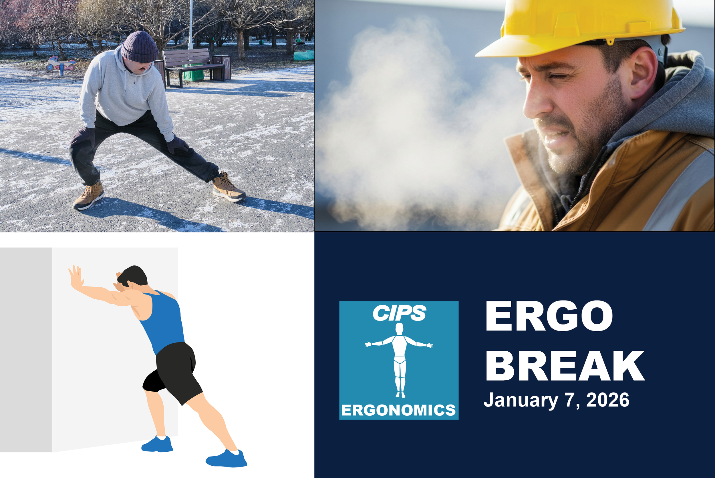 Cold Weather Lifting, Winter Hydration, Standing Calf Stretch