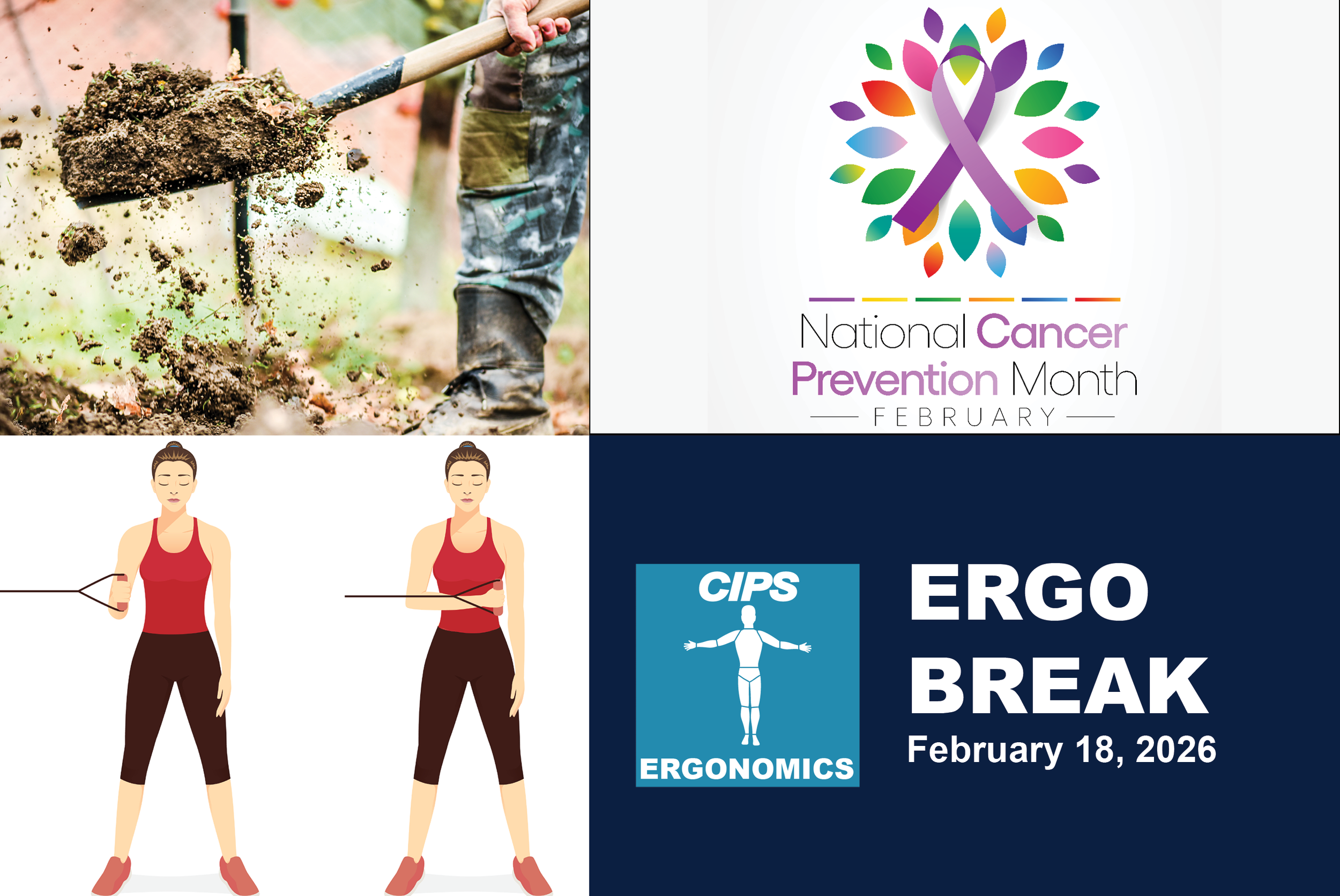 Digging and Shoveling, National Cancer Prevention Month, Rotator Cuff Strengthening