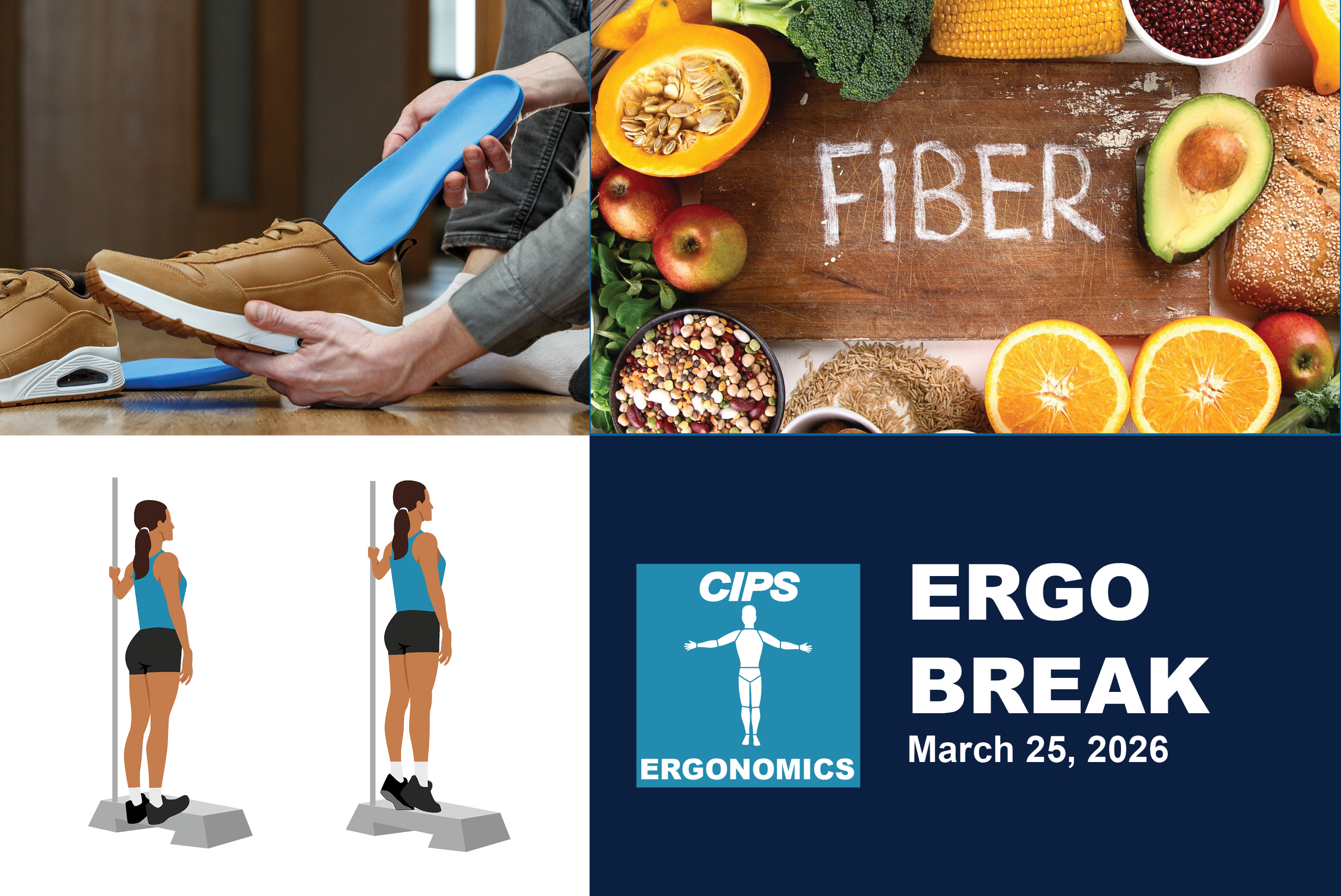 Proper Footwear, Fiber Intake, Eccentric Calf Raises