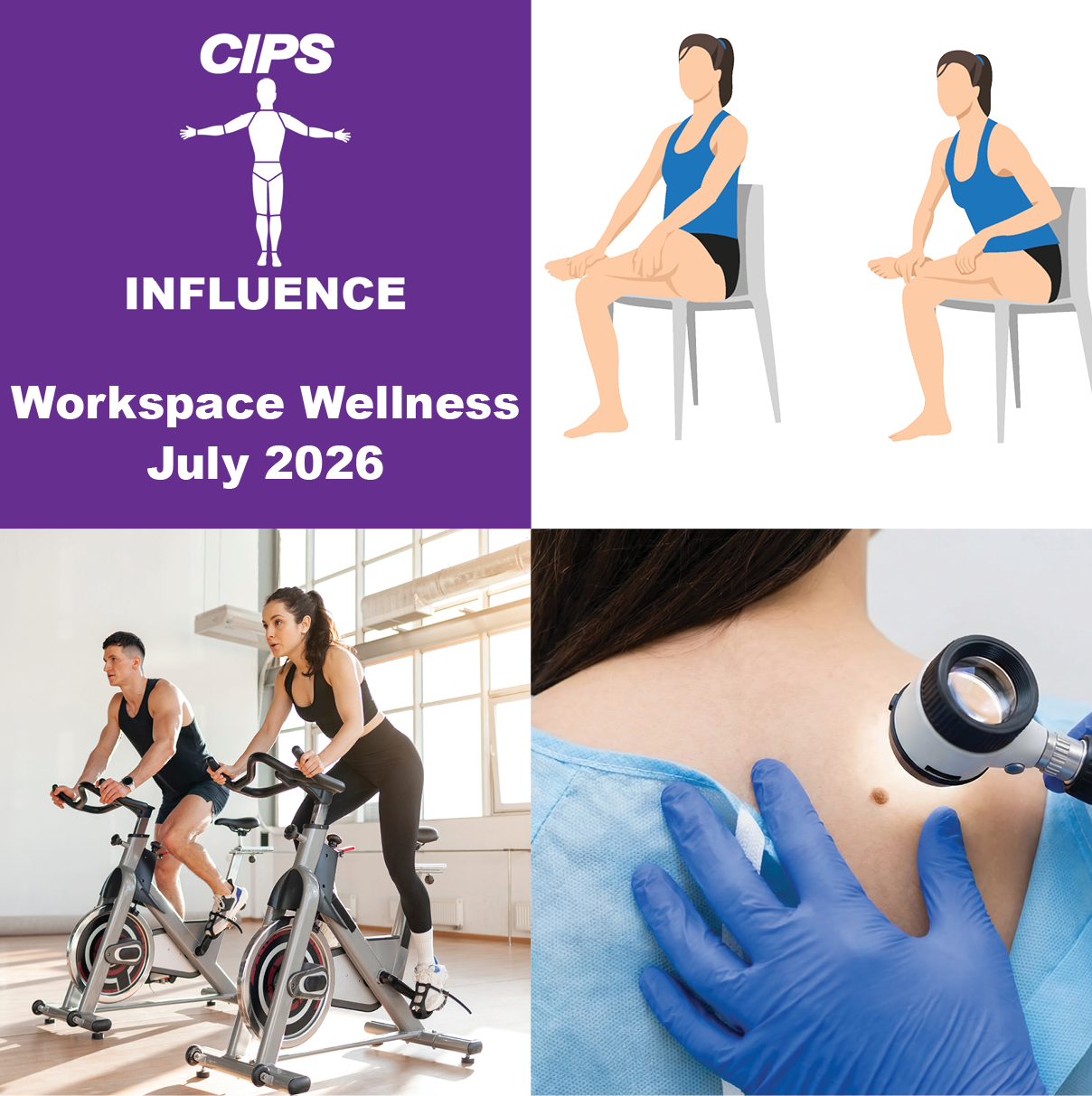 Maintaining Hip Mobility as an Office Employee, Mole and Skin Self Checks, Indoor Cycling and Spin Classes