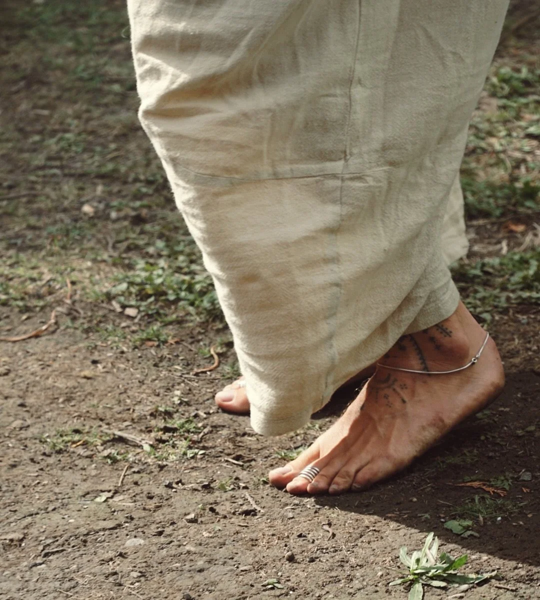 &ldquo;When your body surrenders to movement, your soul remembers to dance,&rdquo;
- Gabrielle Roth 

This is the silent ecstatic dance, not performed, but remembered. A sacred unfolding in your own inner world. 
Bare feet connected to the earth, dan