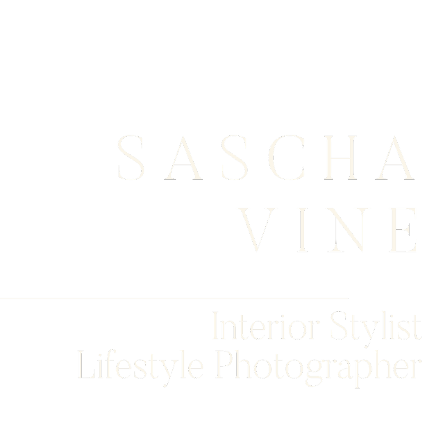 Sascha Vine - Stylist &amp; Photographer