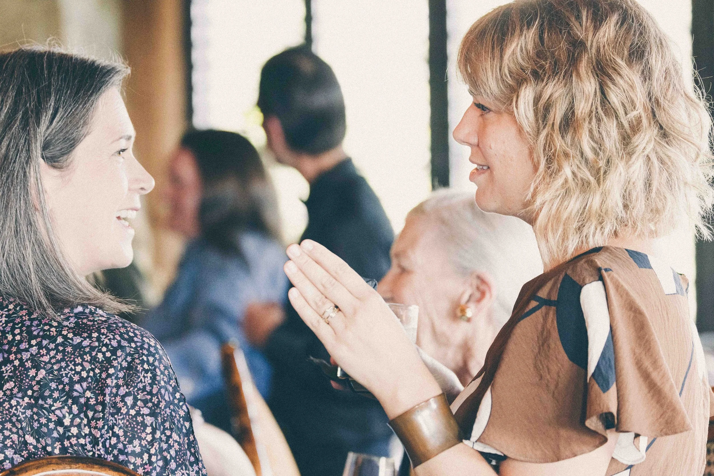 Guests gathered at Side Venture Social Hour in Portland Maine