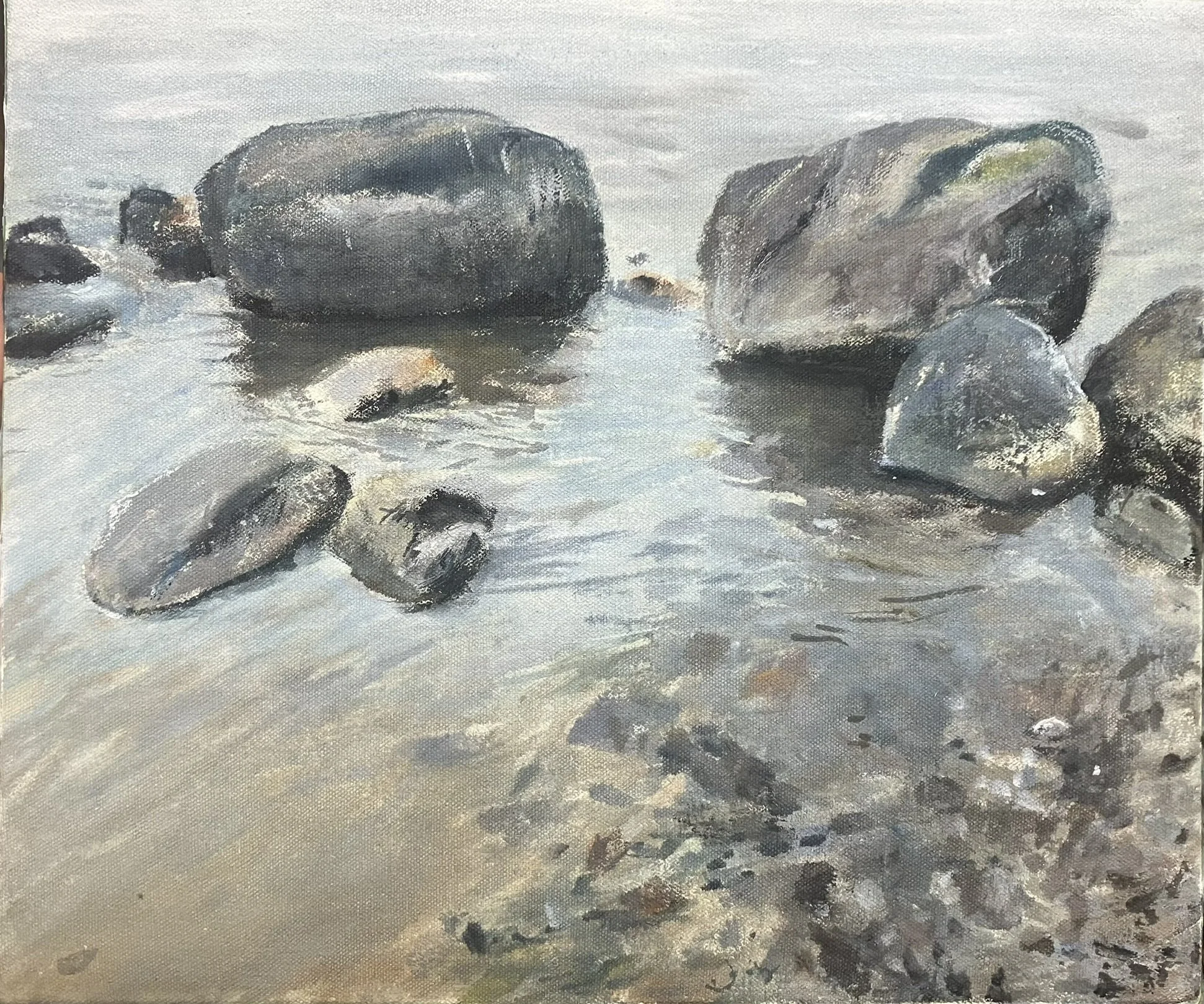 "Stanley Pools" 14 x 12 oil on canvas