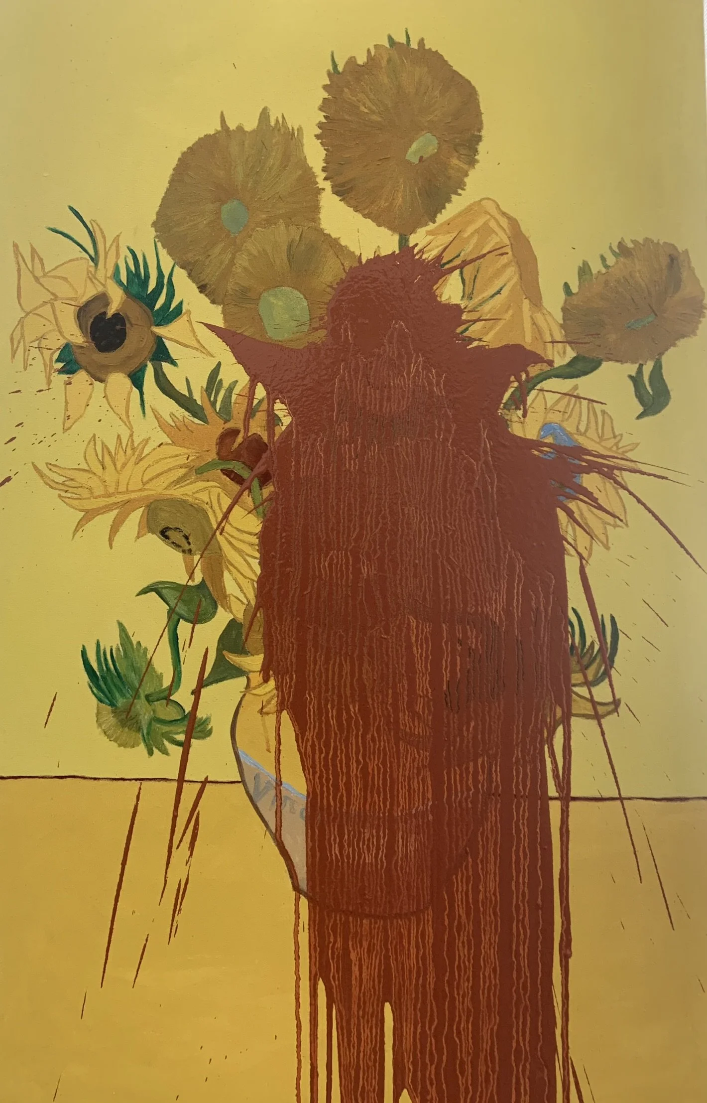 "No Art on a Dead Planet" 42 x 26 oil on canvas