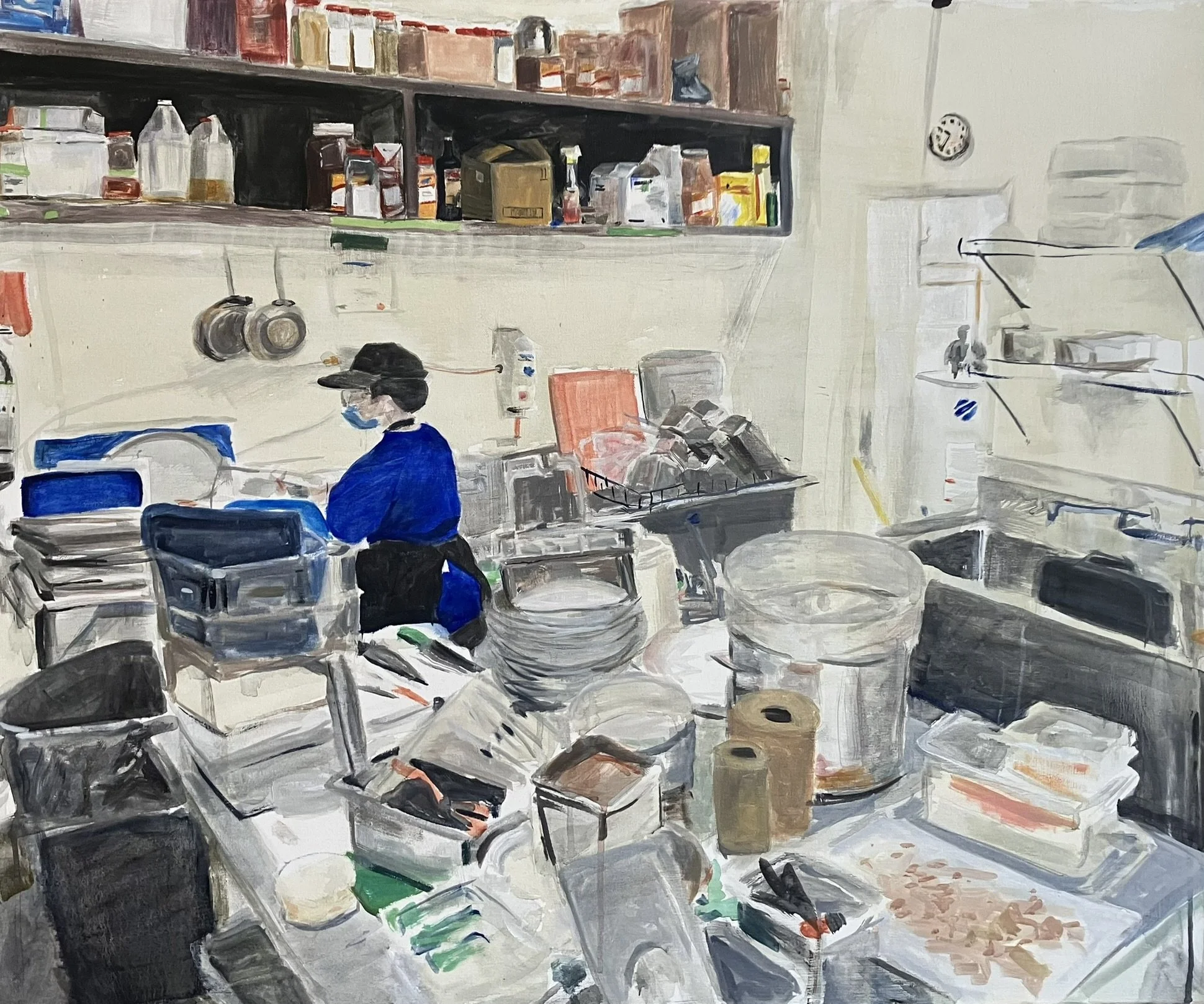 "Breaking Down" 36 x 30 Oil on Canvas