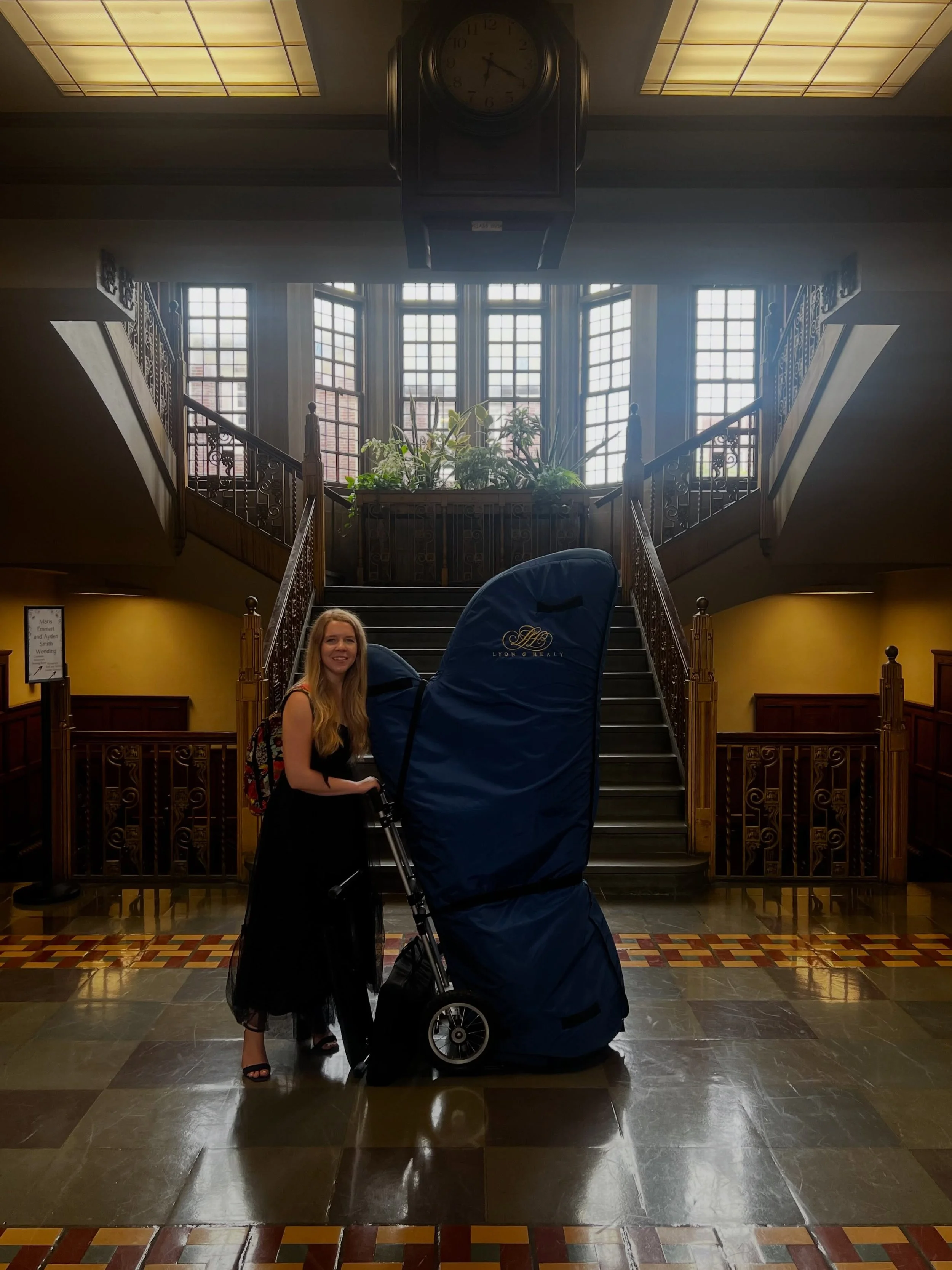 Such an honor to perform for Caroline and Matthew&rsquo;s beautiful wedding in such a historic venue. The @unionclubhotelpurdue - ballroom, was as grand as its 100 year history. A very happy congratulations to the bride and groom!

Shoutout to my ama