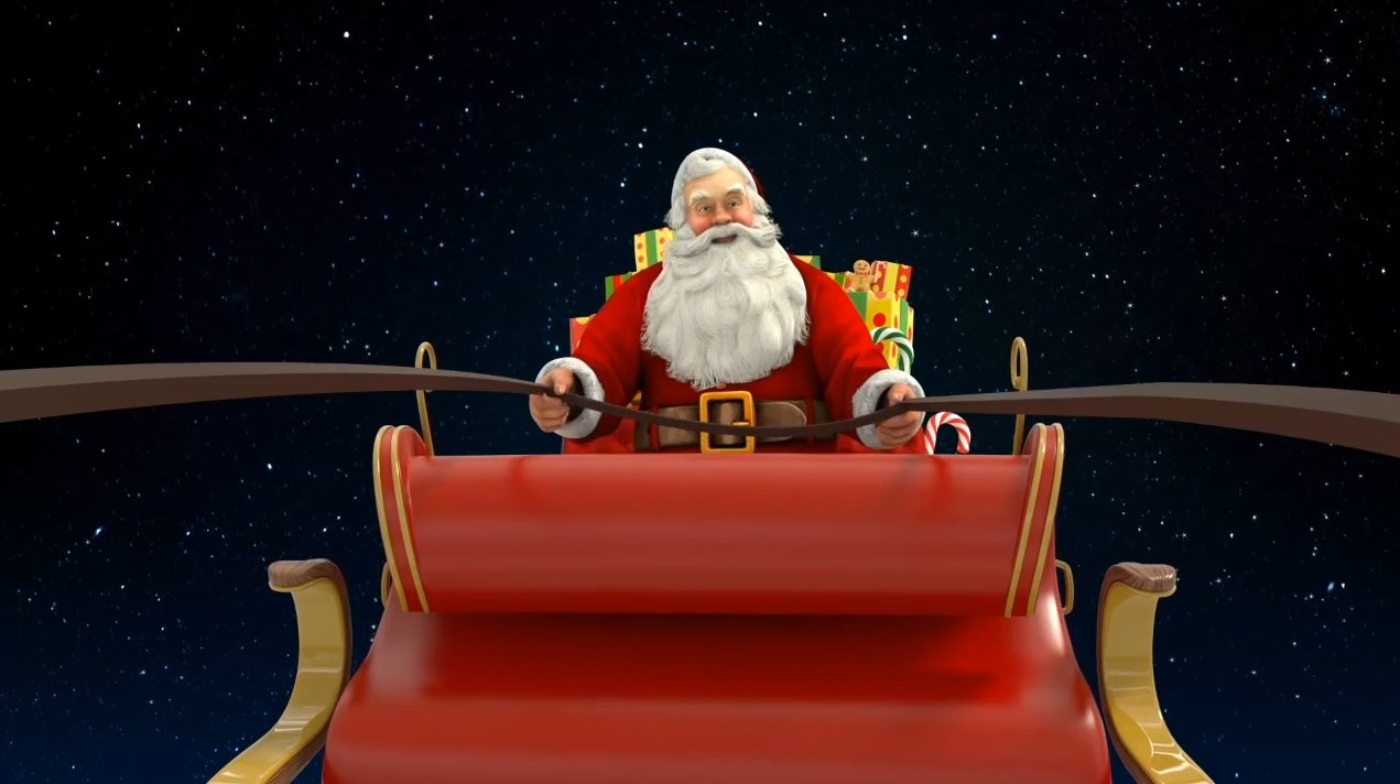Santa Flies In