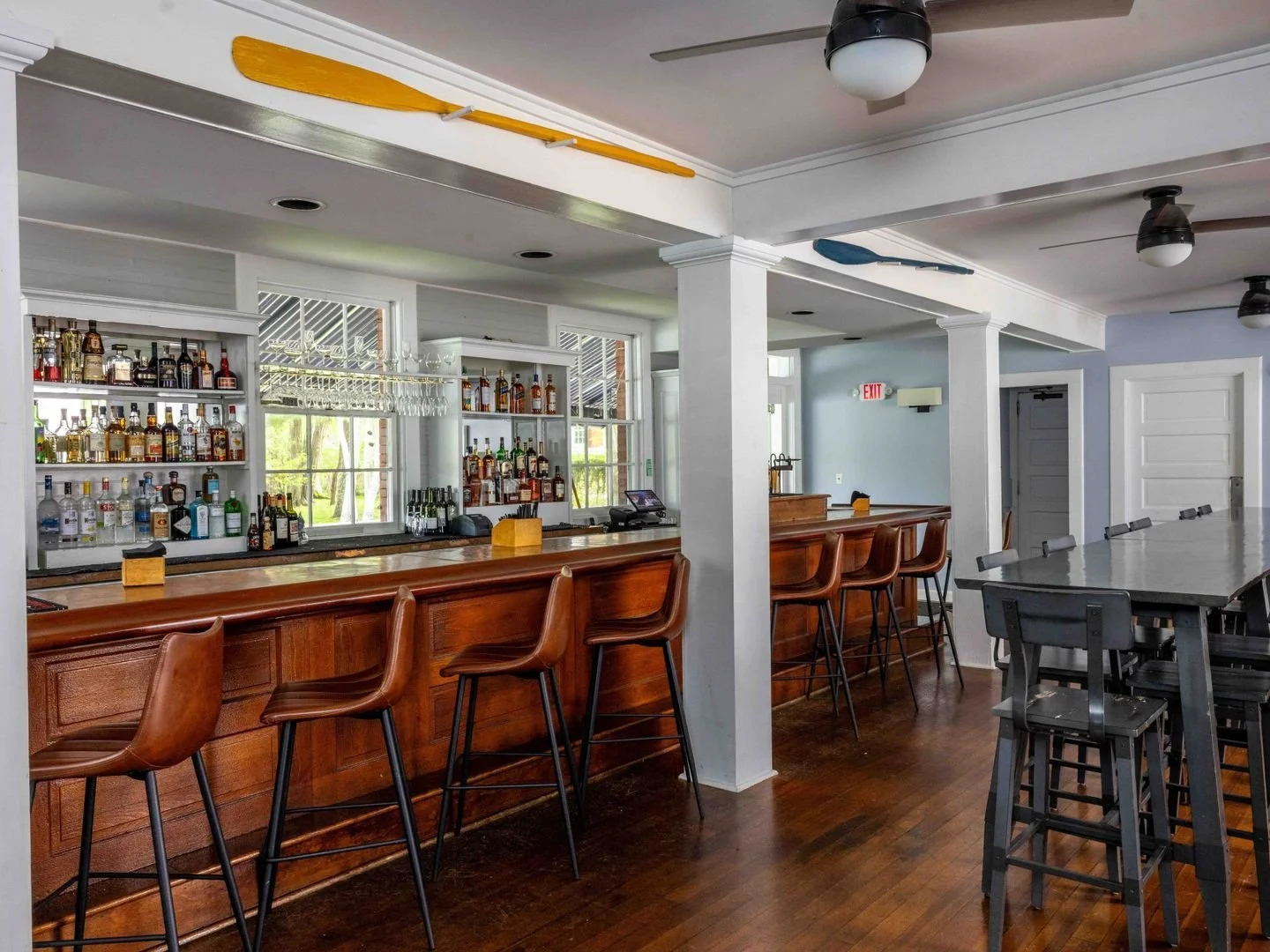 Understated, easy, and made for lingering. The dining room at Diamond&rsquo;s Edge invites you to settle in and stay awhile. Opening June 20th, reservations now open.