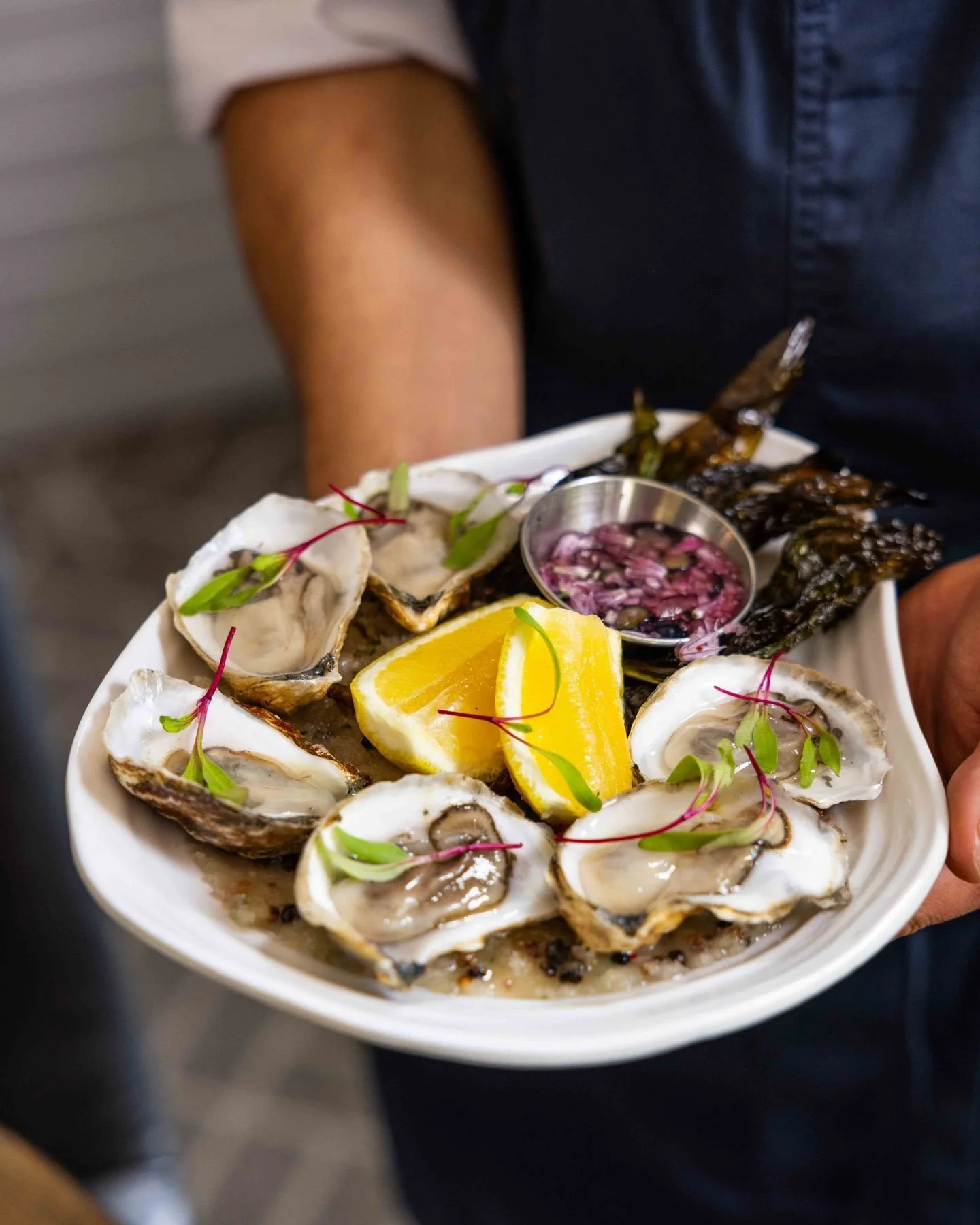 They don&rsquo;t get fresher than this. Oysters at Diamond&rsquo;s Edge, best enjoyed after a ferry ride over.