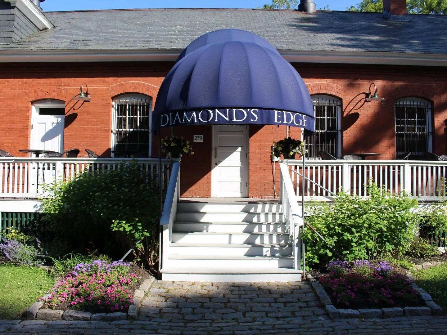 Cross the water, feel the salt air hit your face, and suddenly, everything else can wait. Diamond's Edge, Great Diamond Island. Open for the summer on June 20th.