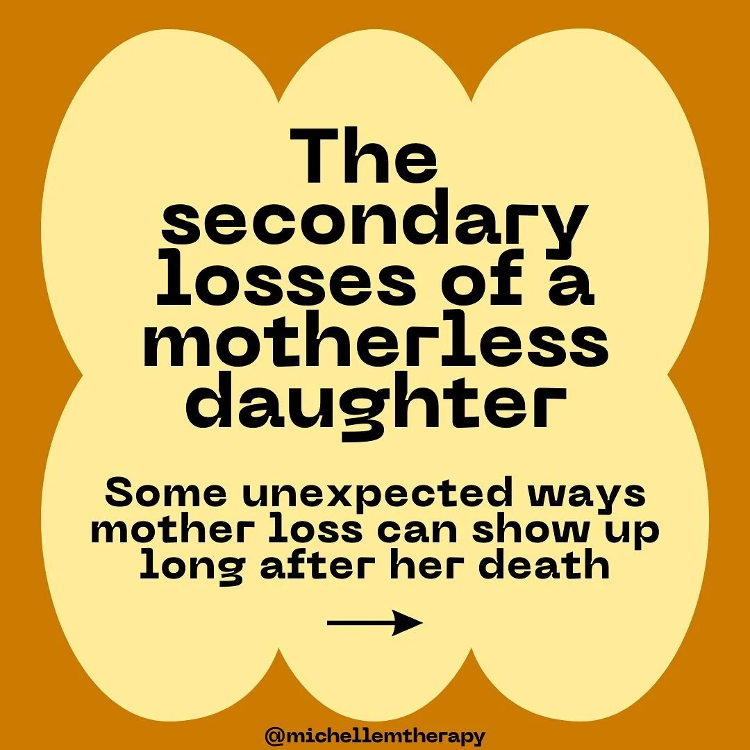 The loss of your mother is only the beginning of a thread of losses that might show up over the course of your life, especially when you lose your mother early. 

These losses can be othering, but giving them a name can help to make sense of things t
