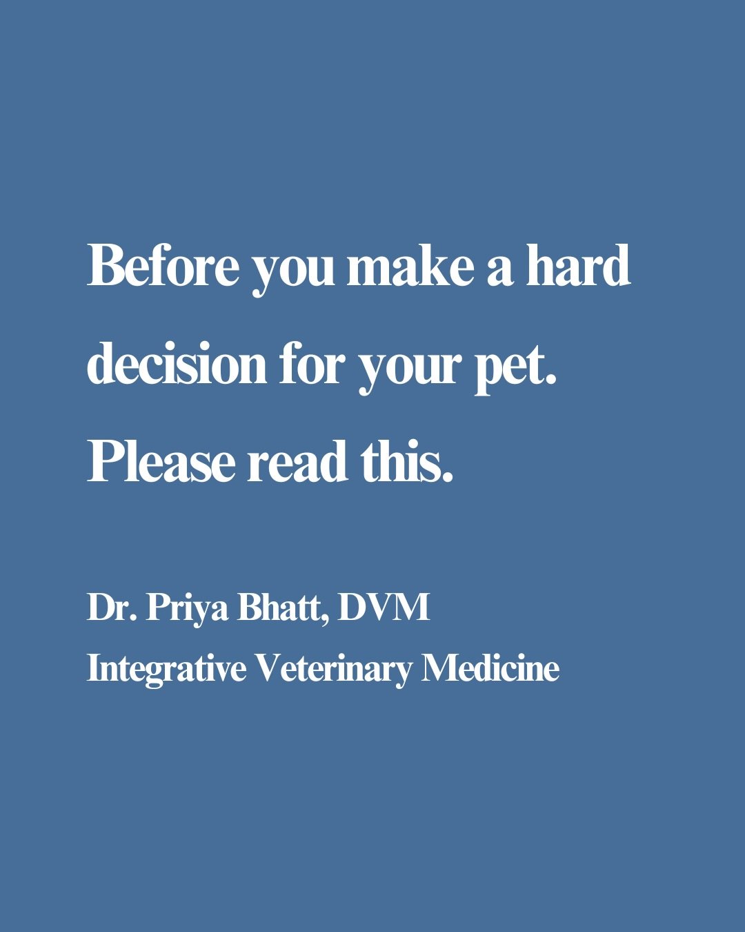 Most pet parents never see this side of veterinary care.

Veterinary medicine is one of the most emotionally demanding healthcare professions. Not because of animals. Because of constant ethical decisions, pressure, grief, and conflict. Many veterina
