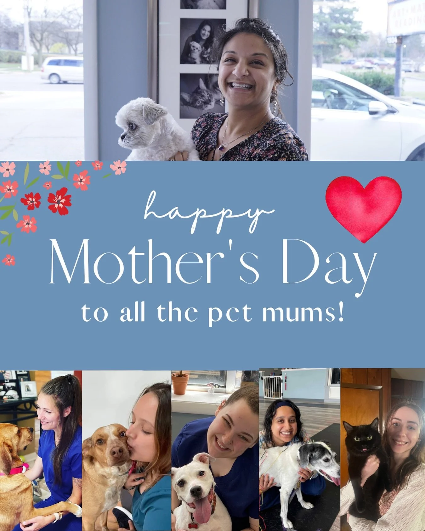 To all of the amazing mothers of pets and hoomans, we celebrate you! Happy Mother&rsquo;s Day 💐 

Thank you for loving, nurturing, caring, providing. Thank you for all that you give. Thank you for being present. Thank you for always going above and 