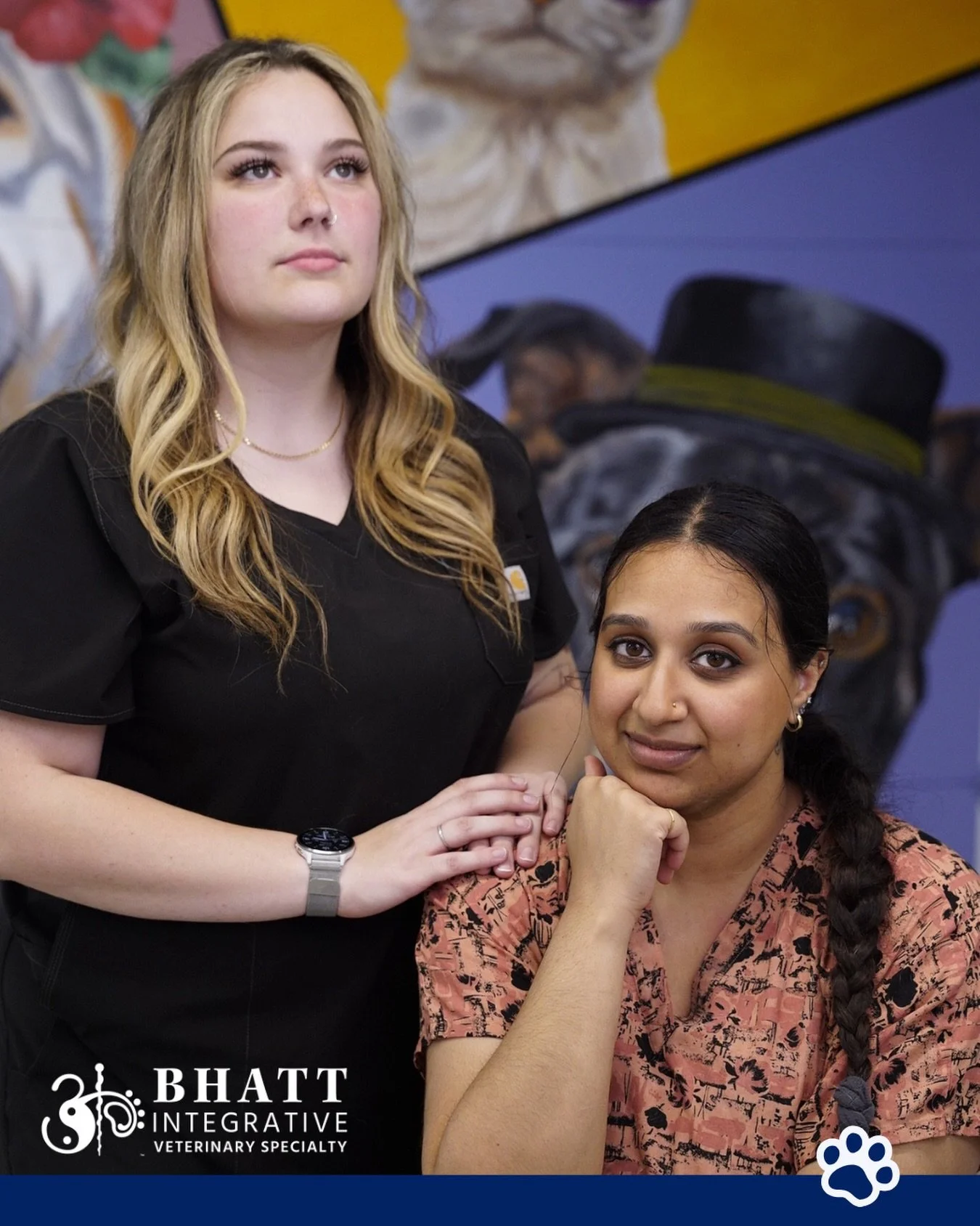 Tori and Michelle may look innocent, the picture of saintliness&hellip; but it&rsquo;s suss&hellip;

We know they&rsquo;re running a highly organized pet cuddling operation. You&rsquo;ve seen the kiss-attack videos!

And before anyone points fingers,
