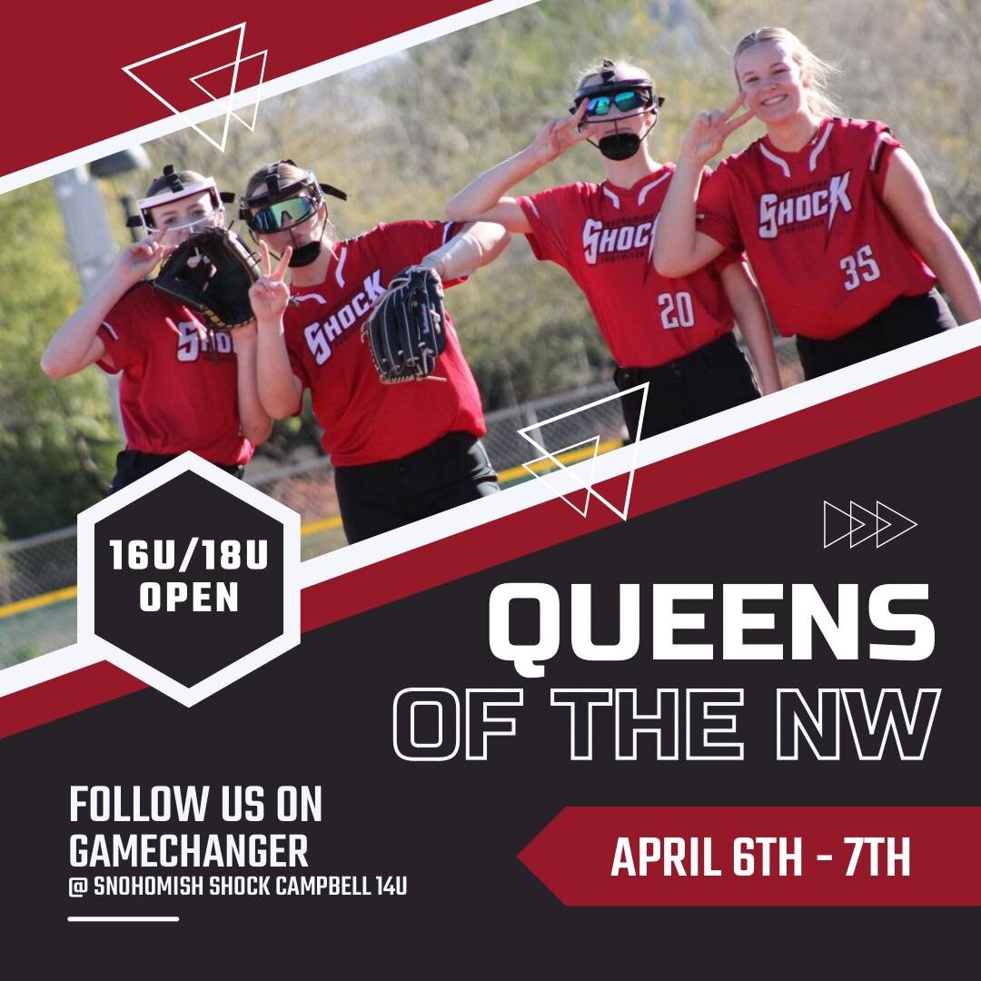 Here we go again!!! Our 14U Shock girls taking on 16U/18U teams this weekend! Follow along on GameChanger @ Snohomish Shock Campbell 14U.