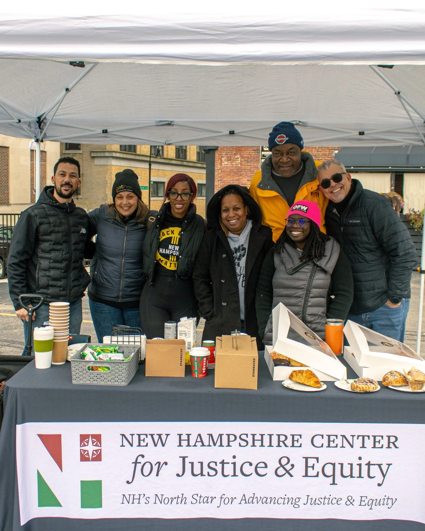 Happy Thanksgiving!
We were thankful for the opportunity to be in community with everyone on Saturday. NHCJE partnered with @blmnh_ and others, providing residents with free donated turkeys and a Market Basket gift card, helping families celebrate an