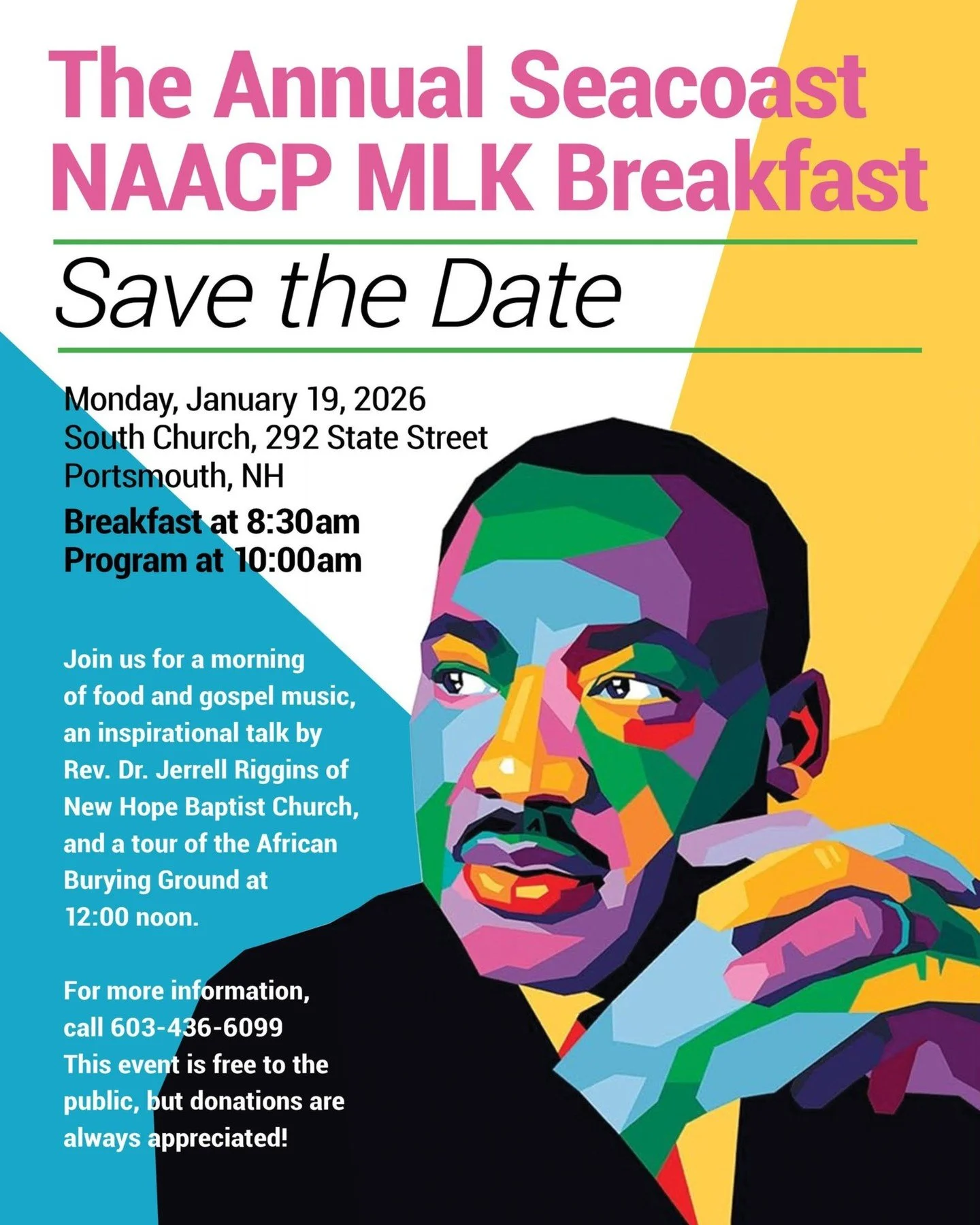 Join us tomorrow for MLK Day of Service! We will be at Manchester Memorial, for the 44th Annual MLK Community Celebration, tabling alongside other nonprofits &amp; as participants in the program!

There will be various other MLK activities across the