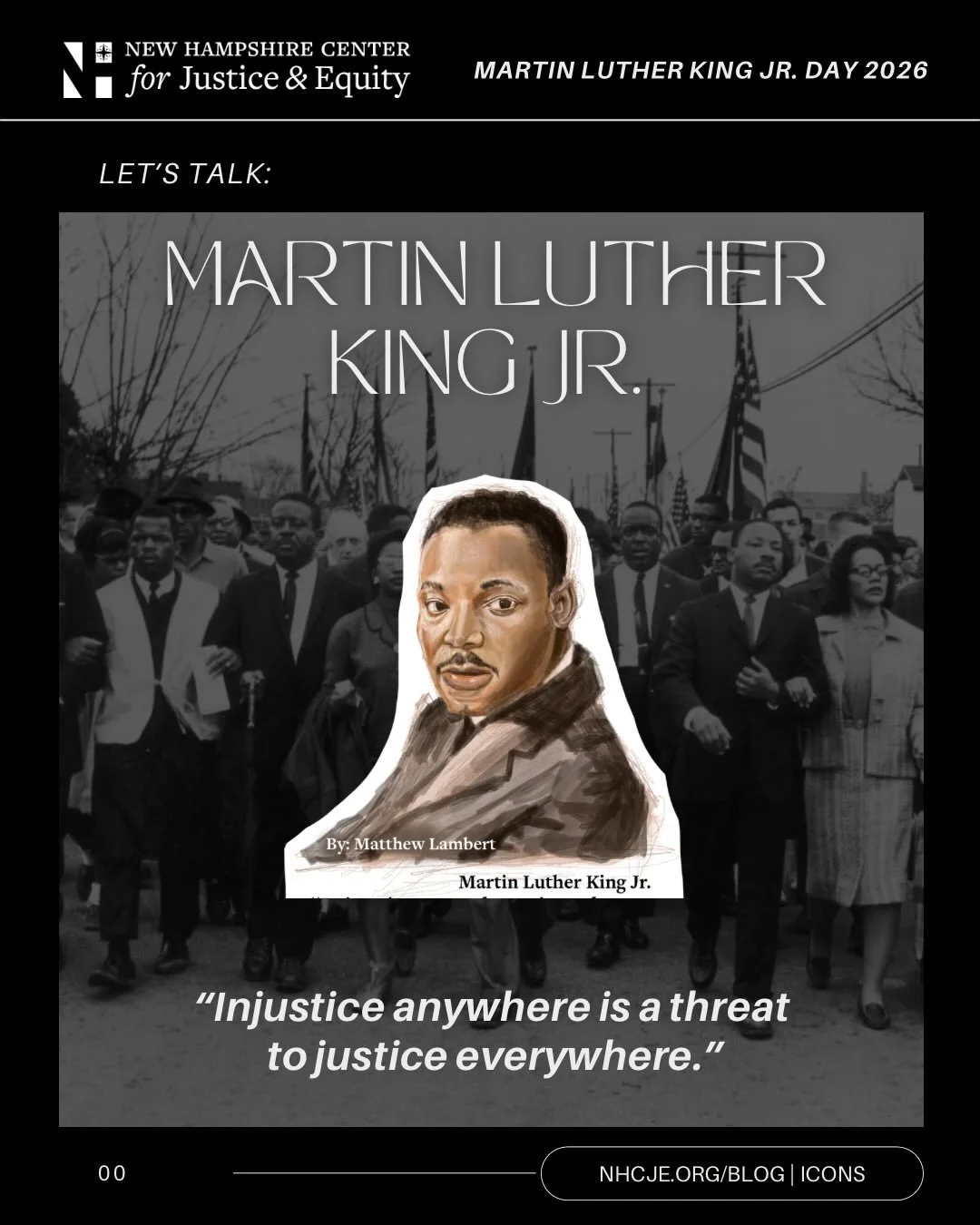 &ldquo;Injustice anywhere is a threat to justice everywhere. We are caught in an inescapable network of mutuality, tied in a single garment of destiny. Whatever affects one directly, affects all indirectly.&rdquo;
― Martin Luther King Jr., Letter fro