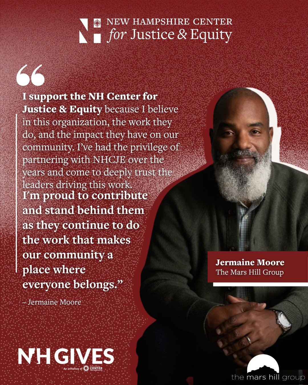 As Jermaine Moore, one of this year's donors, shares, supporting organizations rooted in community is one way we can all help build a more equitable New Hampshire.

With only a few hours left in NH Gives, 2026, and we're already 95% of the way toward