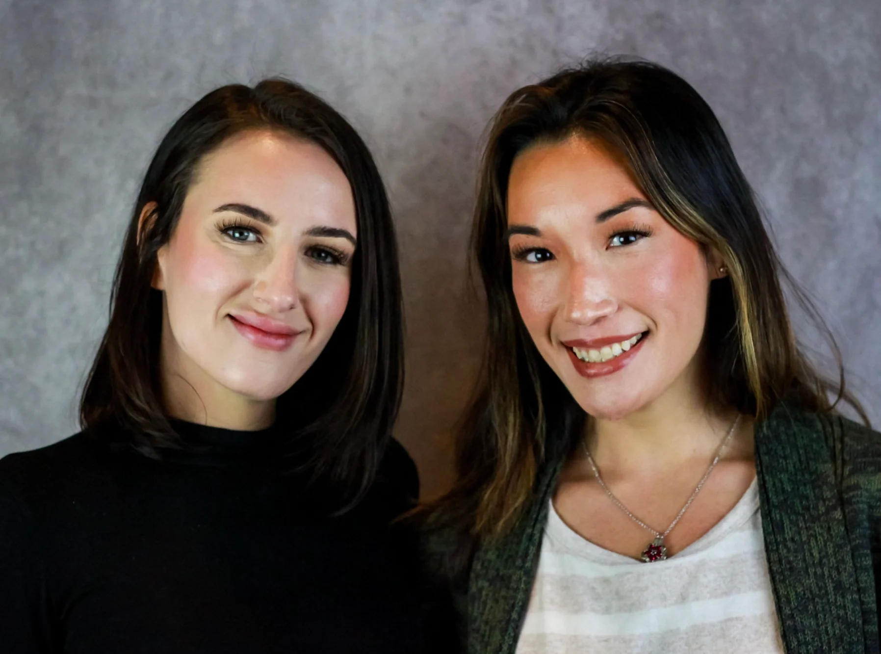 Headshot of two women, MacKenzie Nicholson and Nancy Glynn. MacKenzie (left) is the Co-Senior Director for MomsRising New Hampshire. Nancy Glynn (right) is also a Co-Senior Director for MomsRising NH.
