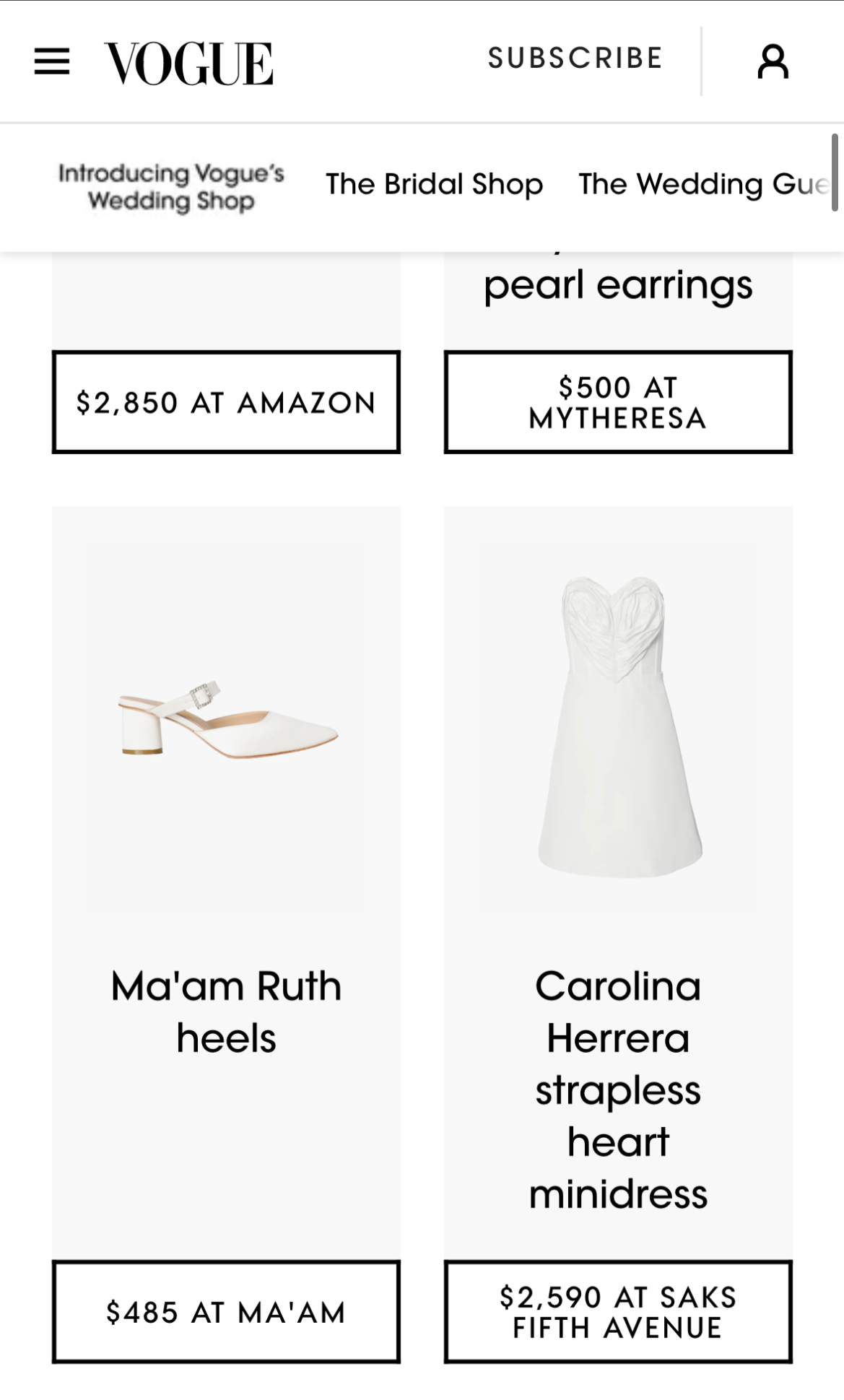 Ma'am Ruth Shoes picitured on Vogue.com