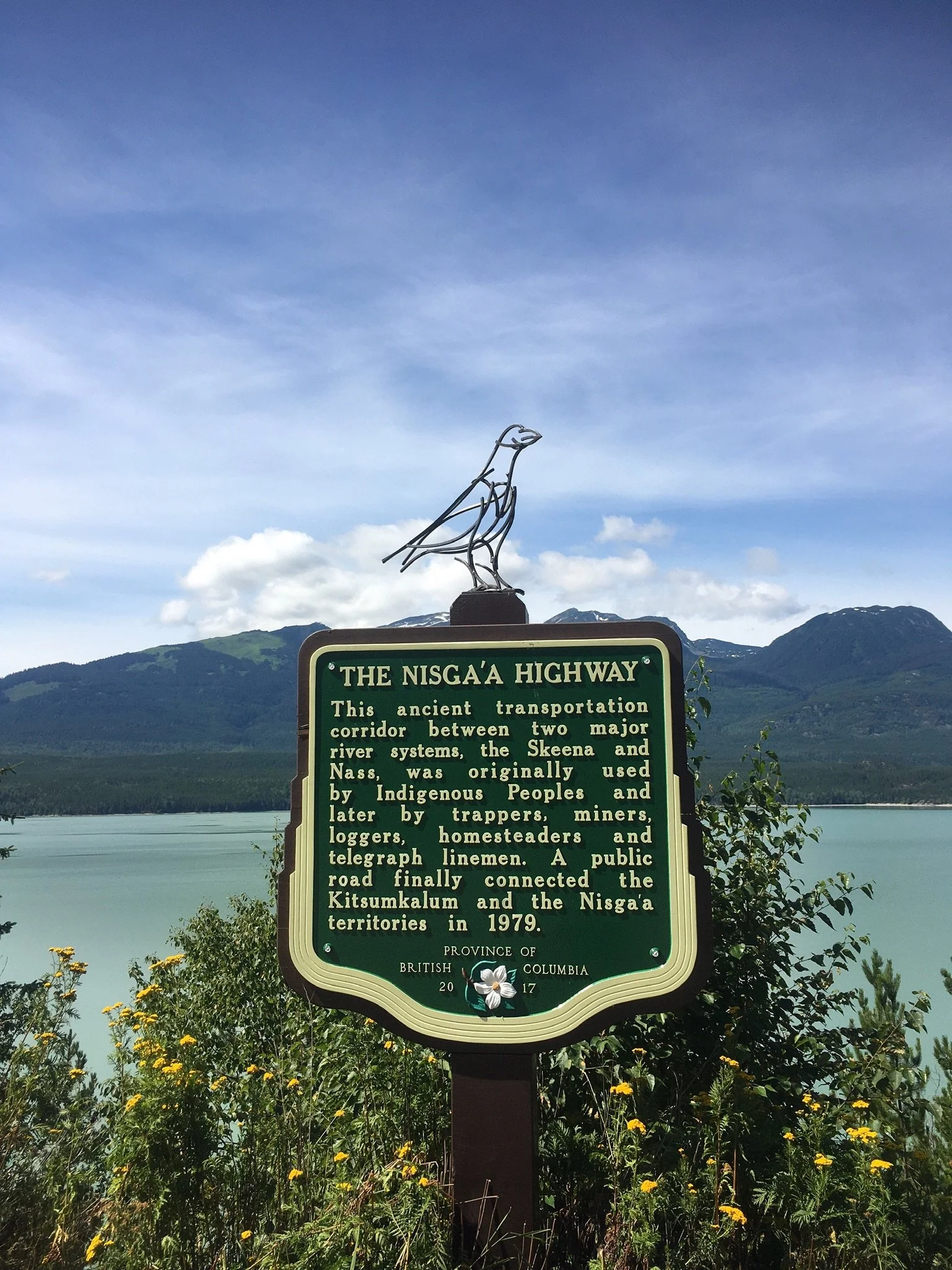 Raven art Kalum Lake Northern BC