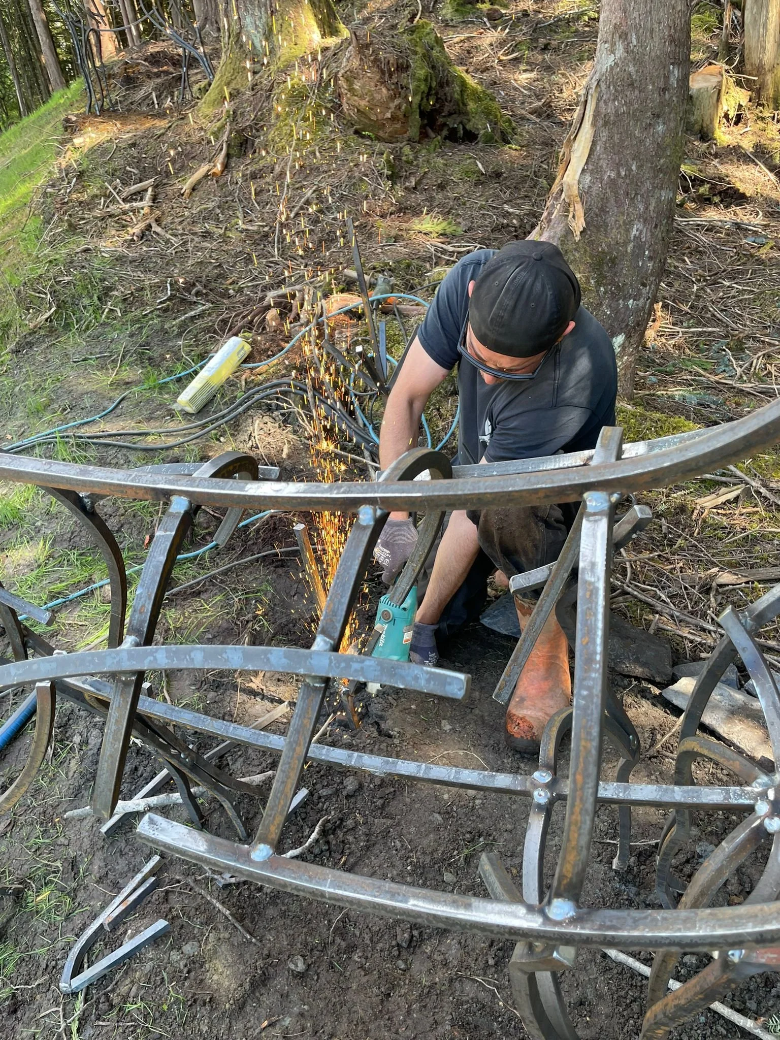 site work installing deer in prince rupert