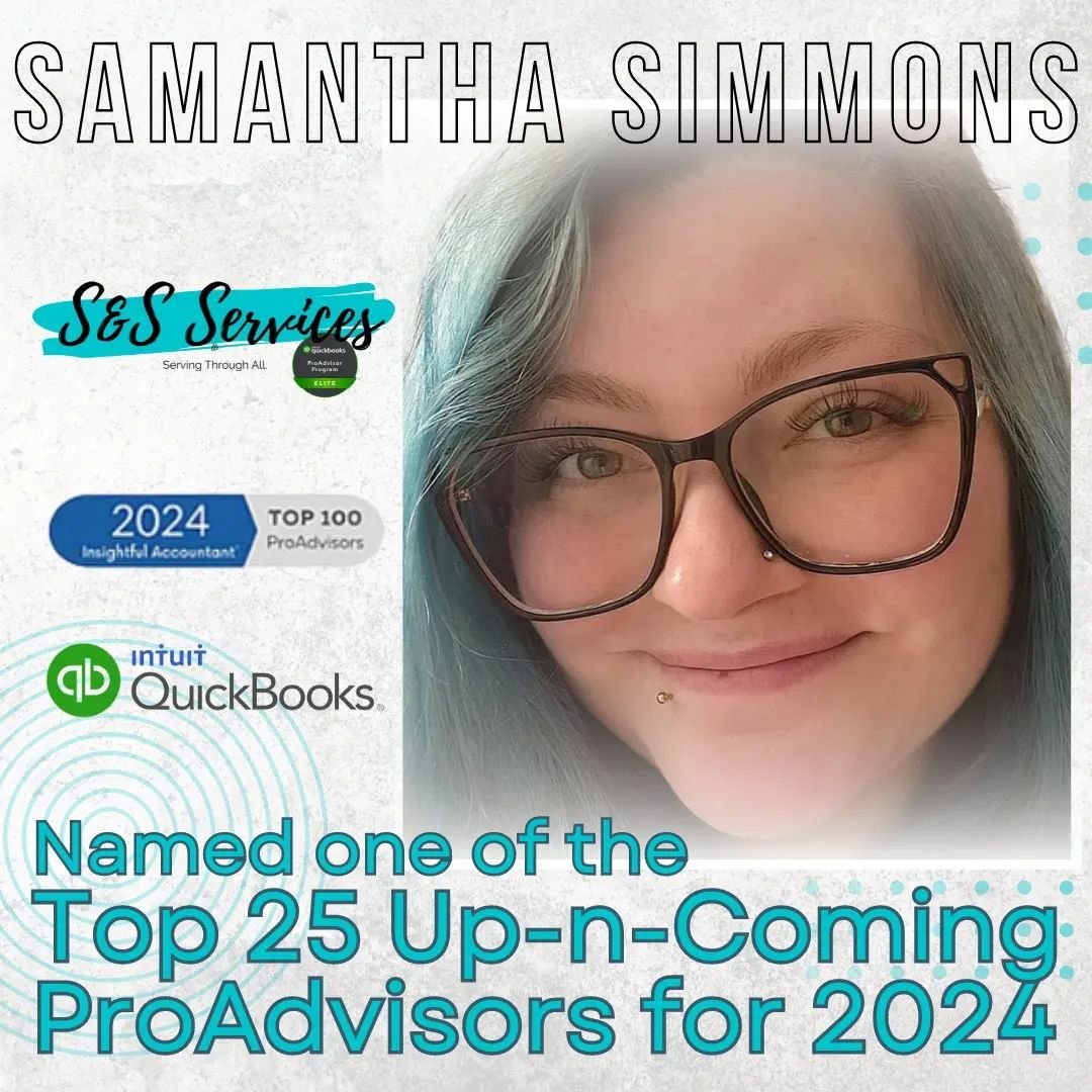 What&rsquo;s better than Samantha Simmons being considered one of the TOP 25 Up-N-Coming ProAdvisors?

Receiving the award for 2023 AND 2024!!

We are so honored to work for such a motivated and innovative leader. Samantha eagerly looks for ways to s