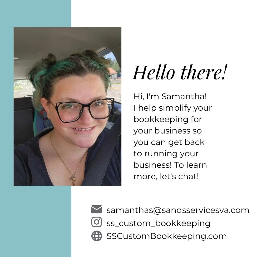 👋🏼 Hello! There are a few new faces, so I wanted to introduce myself!👋🏼

My name is Samantha, and after handling the bookkeeping for family for years, I started S&amp;S Services in 2021. Being a small business owner is incredibly rewarding, but o