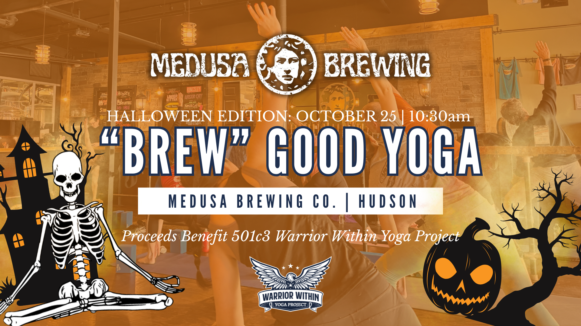 “Brew” Good Yoga with Medusa: Halloween Edition