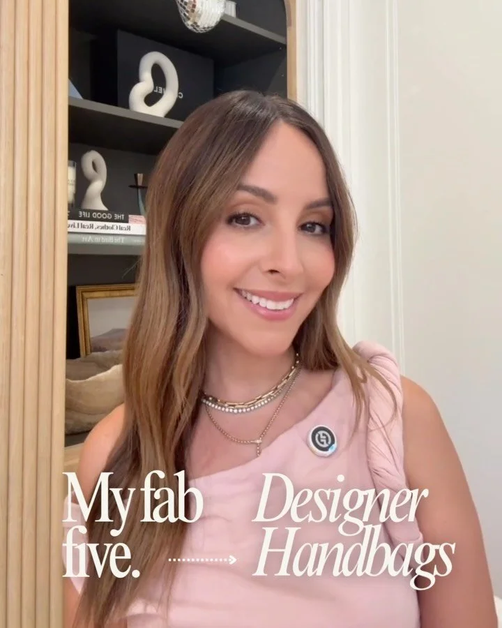 It's my favorite shopping day of the week!
This week's FAB FIVE is a little different...

I get asked all the time about which designer bags are worth the splurge and while this might vary person to person, I'm going to share the top 5 designer bags 
