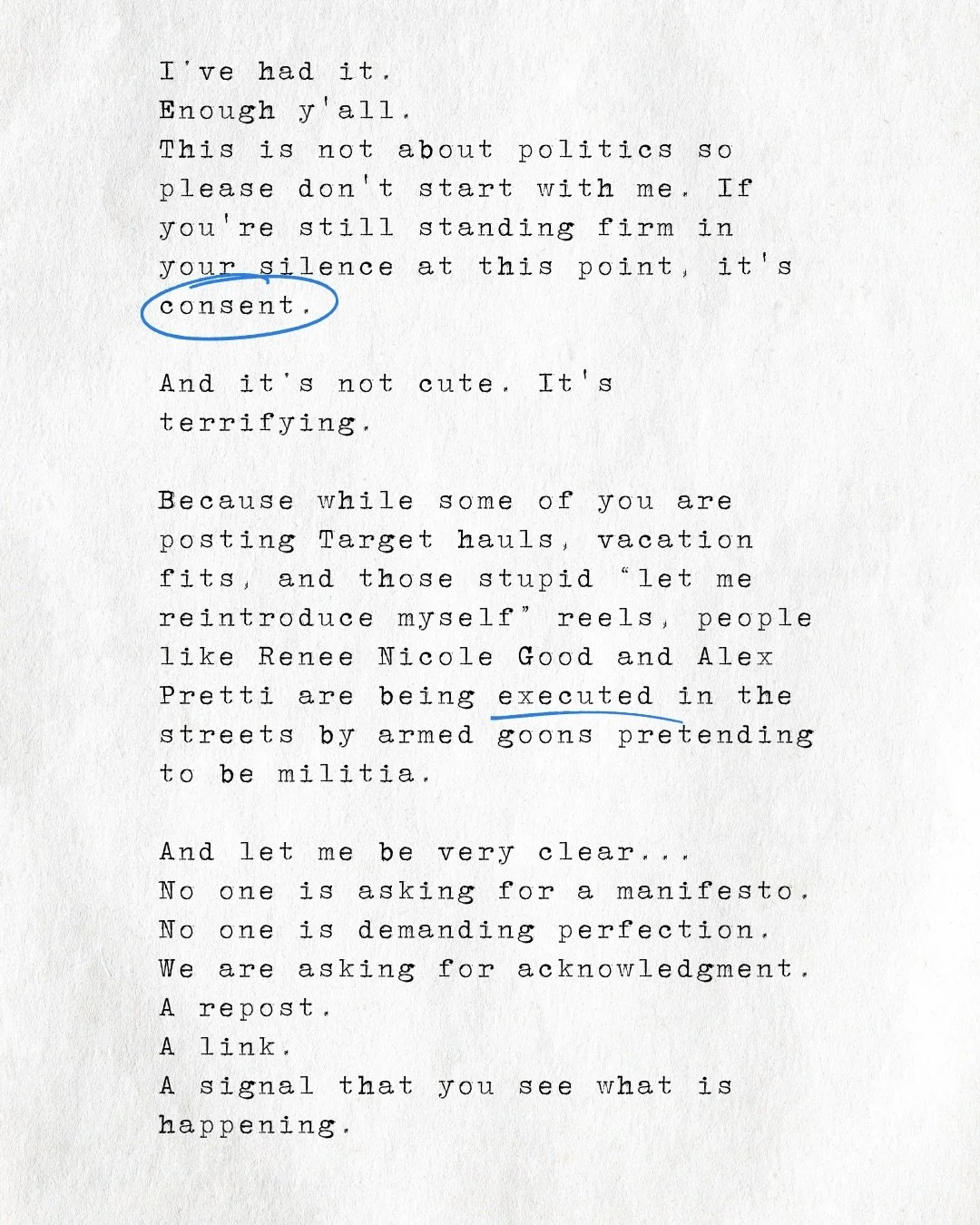 To every Minnesotan &mdash; you have our love, our respect, our full attention, and our unwavering support. Your courage in this moment is nothing short of heroic. ❤️👑