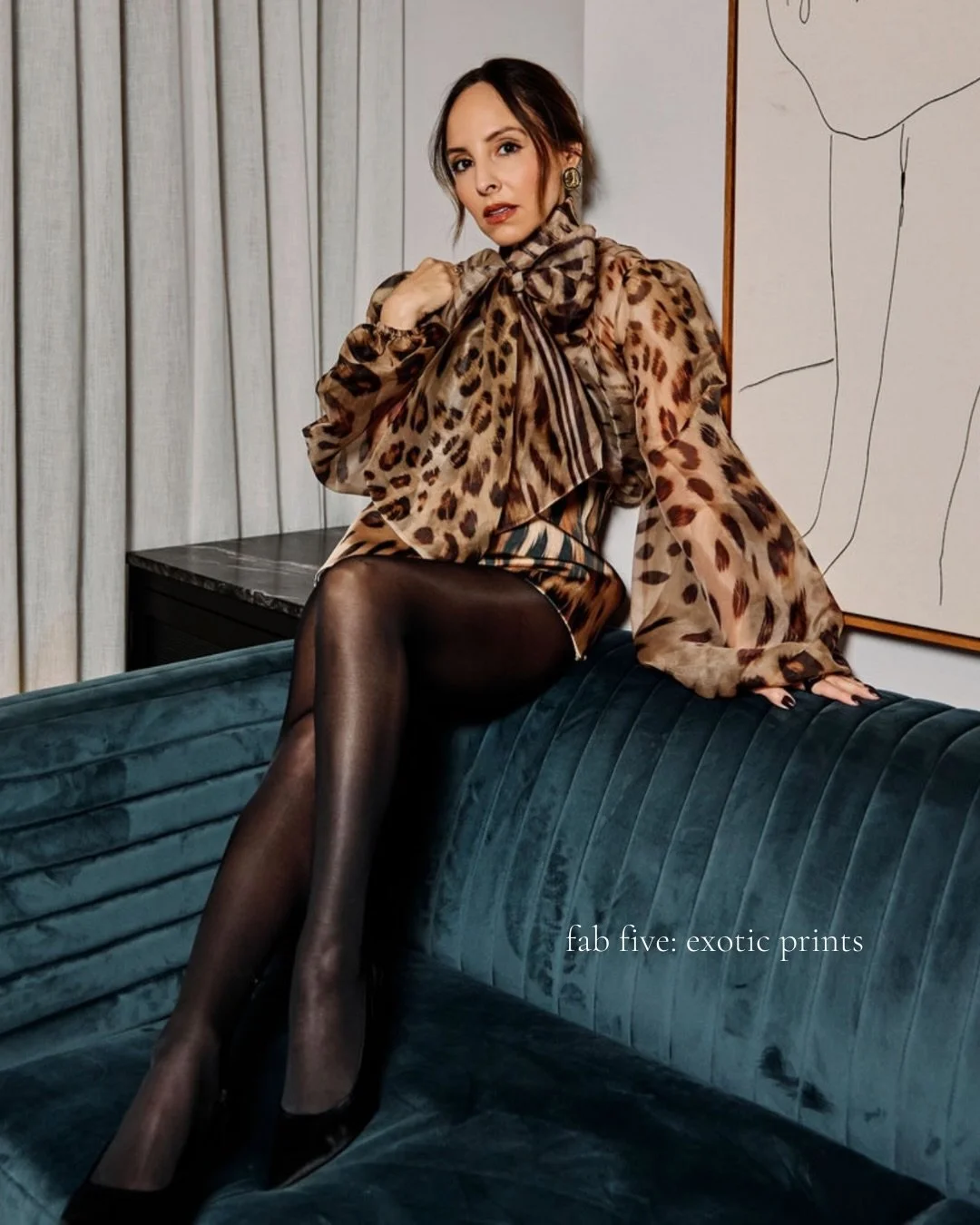 Welcome to the wild side for this weeks FAB FIVE.
If there's one thing I'm sure of it's this -- exotic prints aren't going anywhere. Whether it's a shoe, a bag or a head to toe statement, lean allilill the way in on this.

Comment FIVE and I'll send 