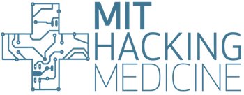 MIT Hacking Medicine Logo. A cross with circuitry inside.