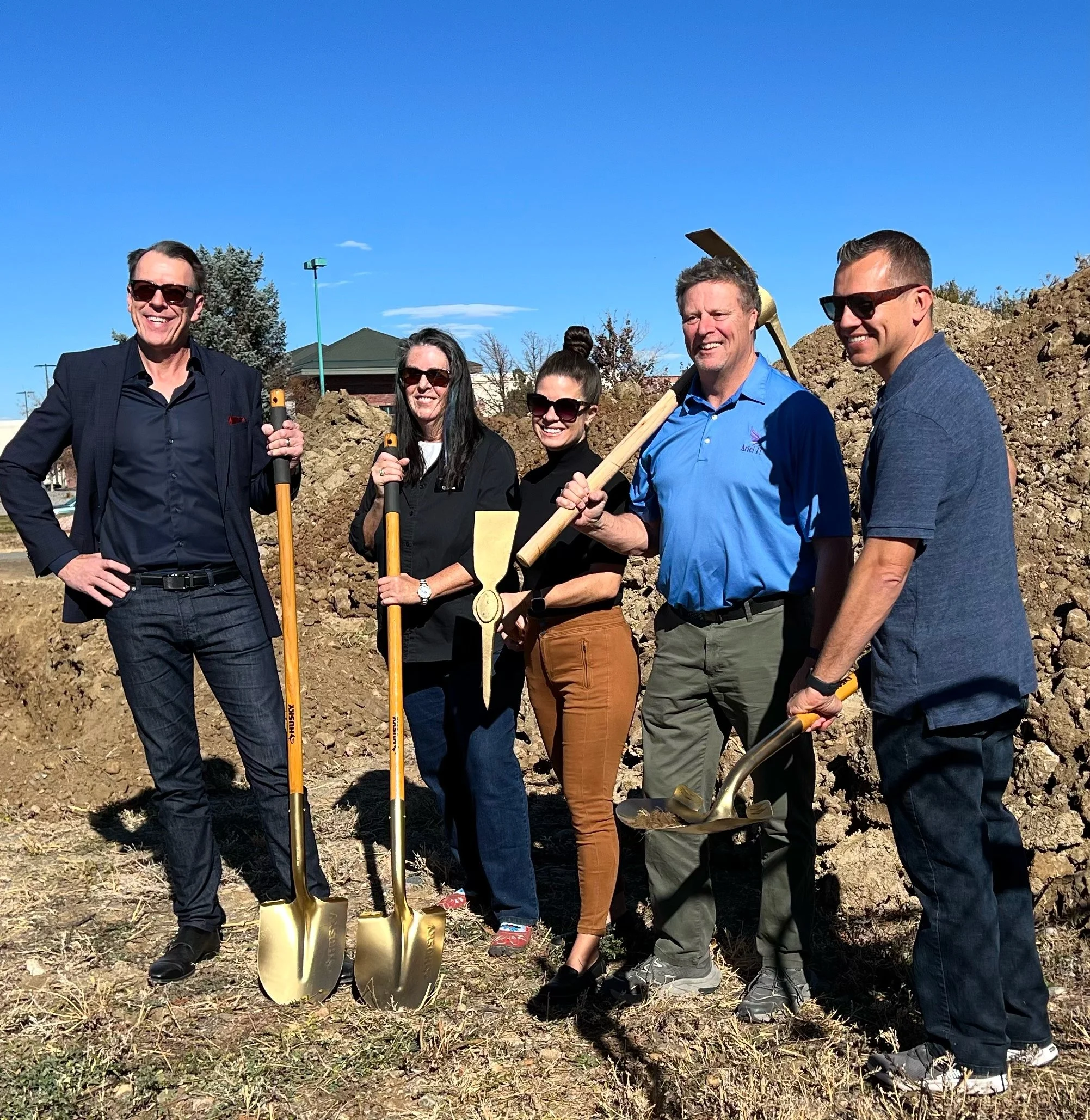 Attending the groundbreaking ceremony for Superior's Historic Museum rebuild after the Marshall Fire