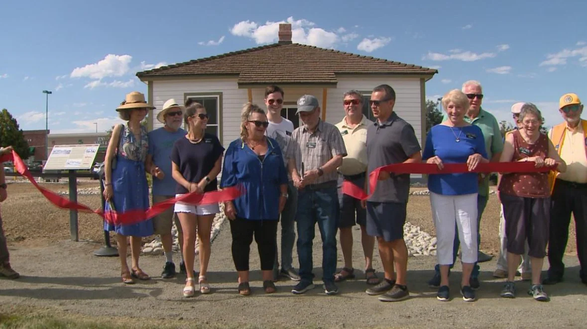 Attending the ribbon cutting ceremony for the Superior Historic Museum rebuild 