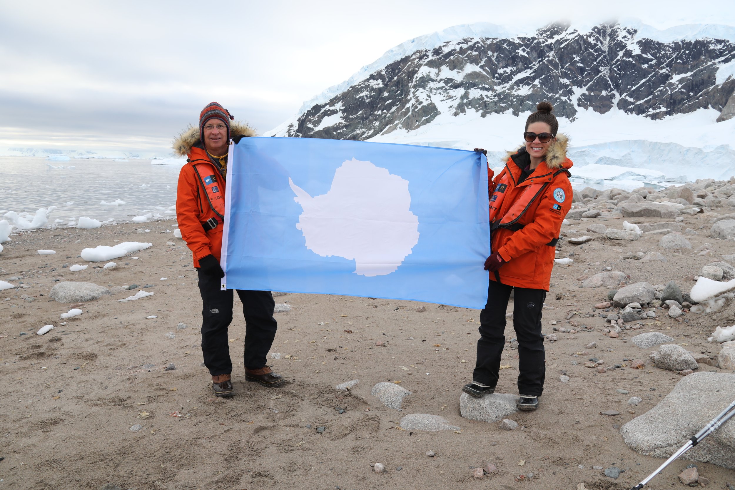 Setting foot on my 7th continent (in one year!) with the person who inspired me to travel in the first place - my dad.