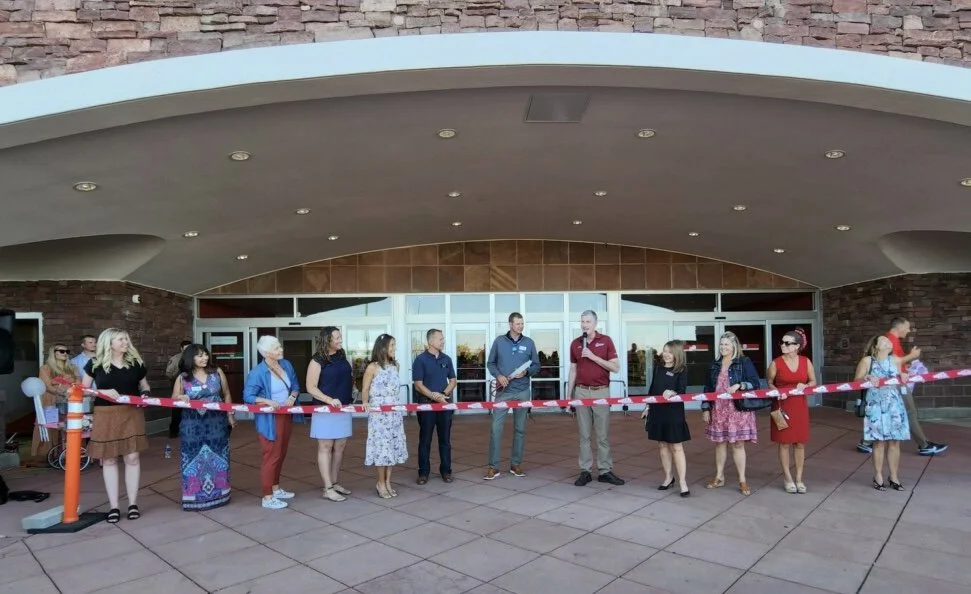 Celebrating the soft re-opening and ribbon cutting for our Superior Target (yay!)  Dressed in theme, of course.