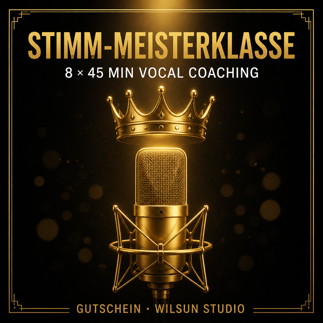 Stimm-Meisterklasse – 8 × 45 Min Vocal Coaching | Gutschein