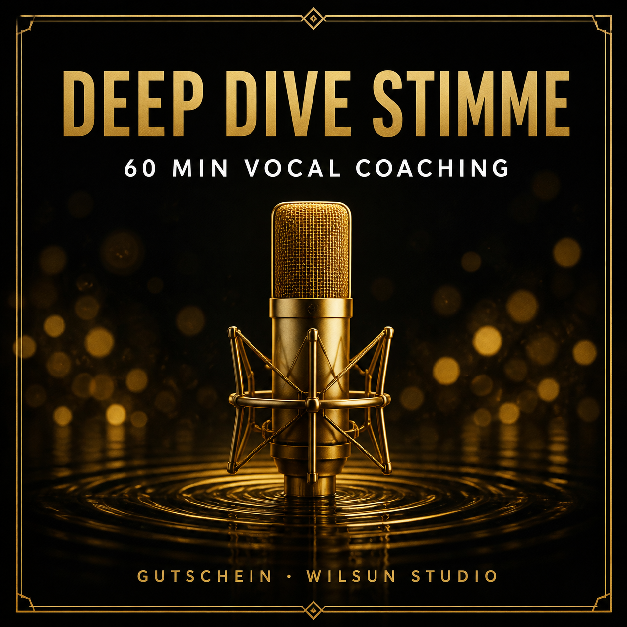 Deep Dive Stimme – 60 Min Vocal Coaching | Gutschein