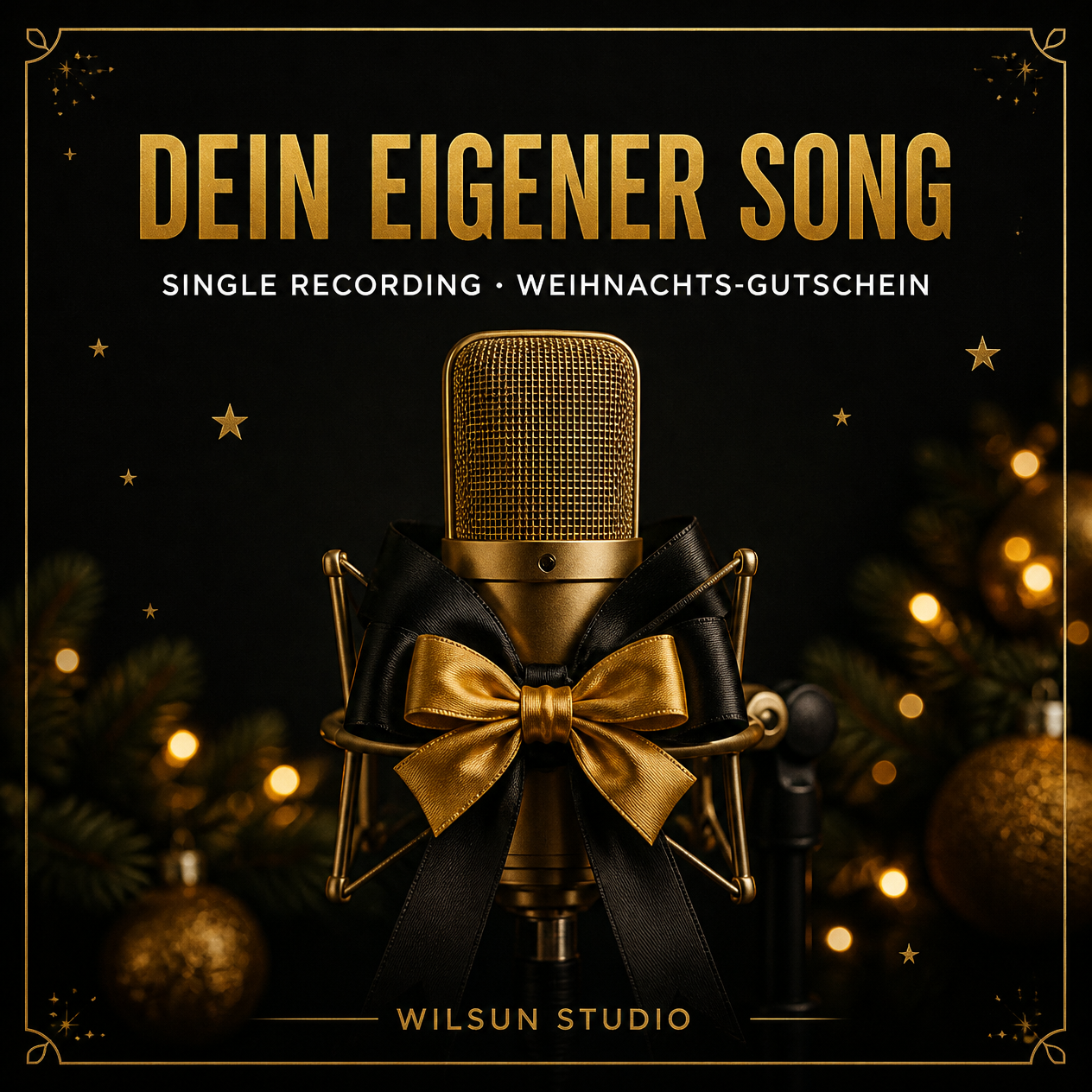 Dein eigener Song – Single Recording | Weihnachts-Gutschein