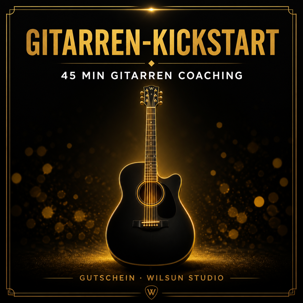 Gitarren-Kickstart – 45 Min Gitarren Coaching | Gutschein