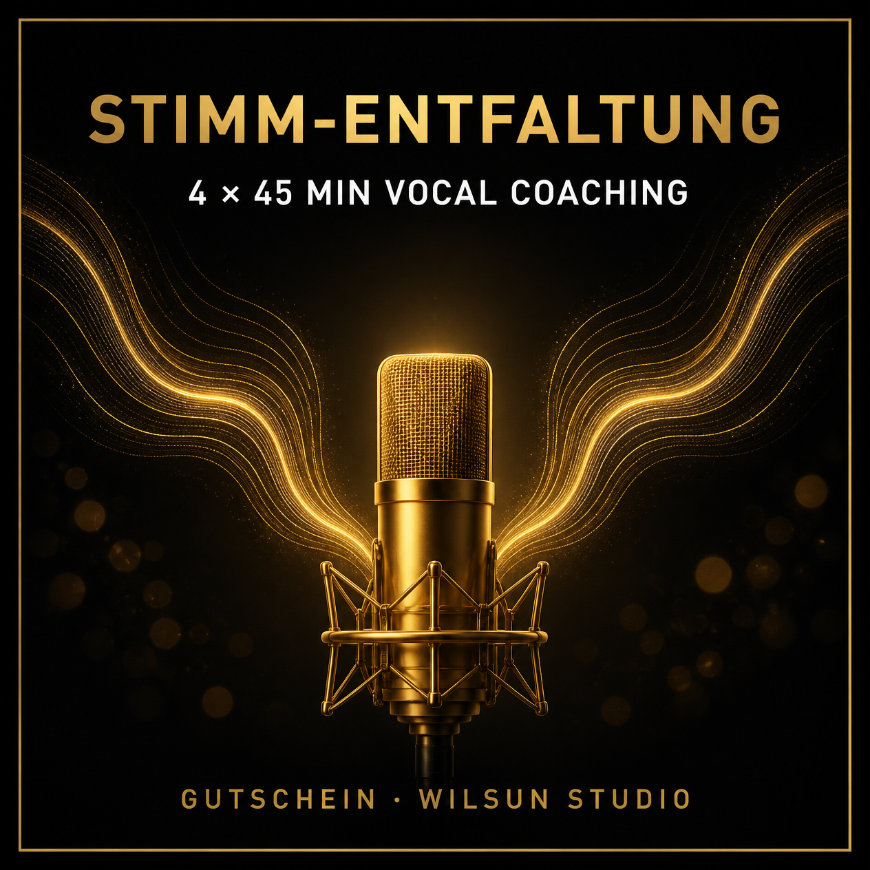 Stimm-Entfaltung – 4 × 45 Min Vocal Coaching | Gutschein